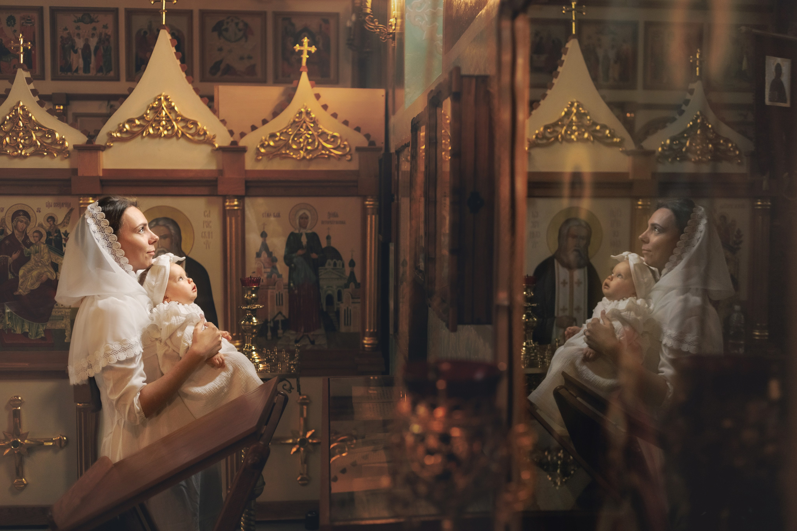 Таинство Крещения (постановочная съемка). Moscow_CPC