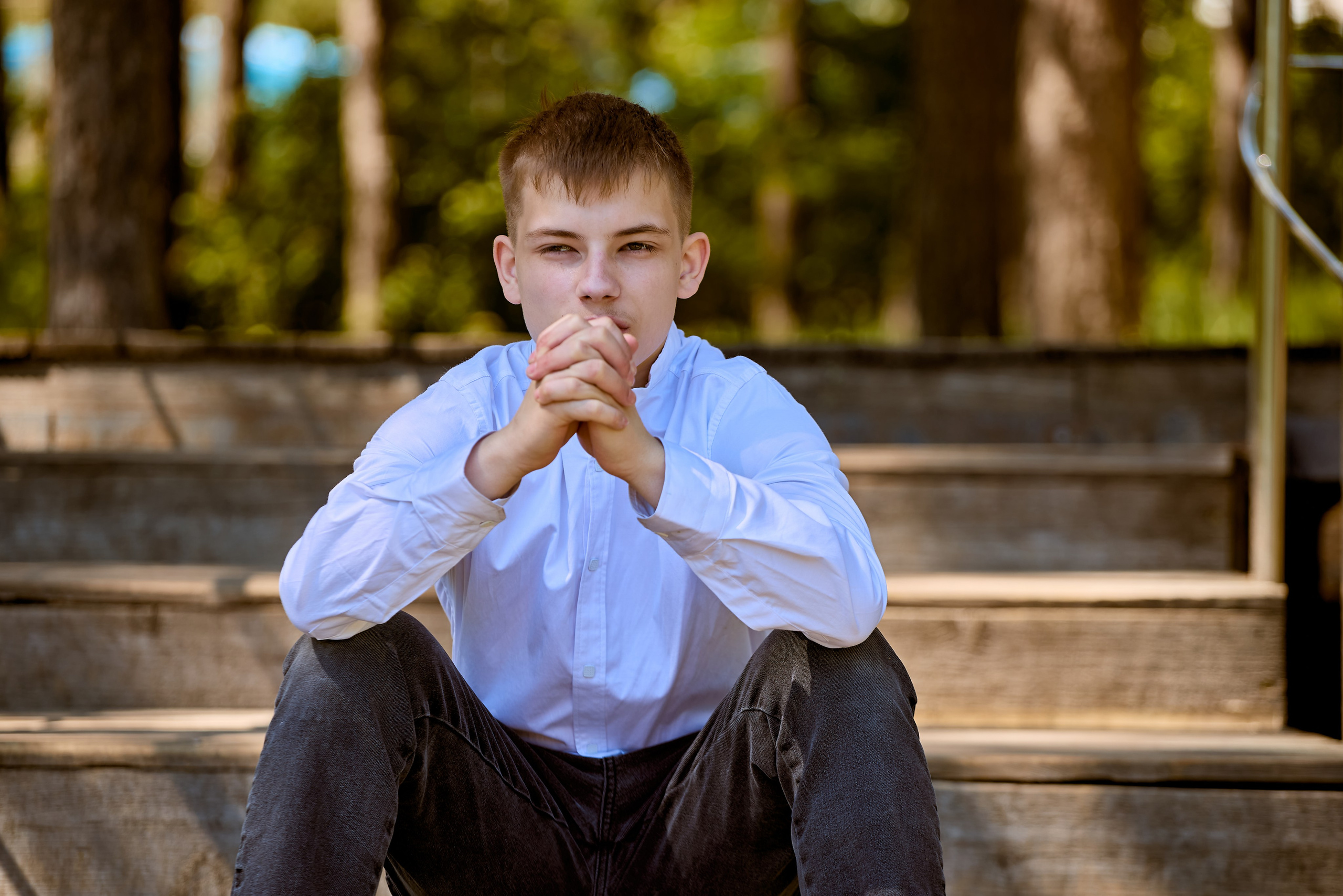 Молодежный портрет с трепетом и надеждой на будущее, сделанный во время творческой прогулки, фото Николая Голованова, г. Дзержинск.