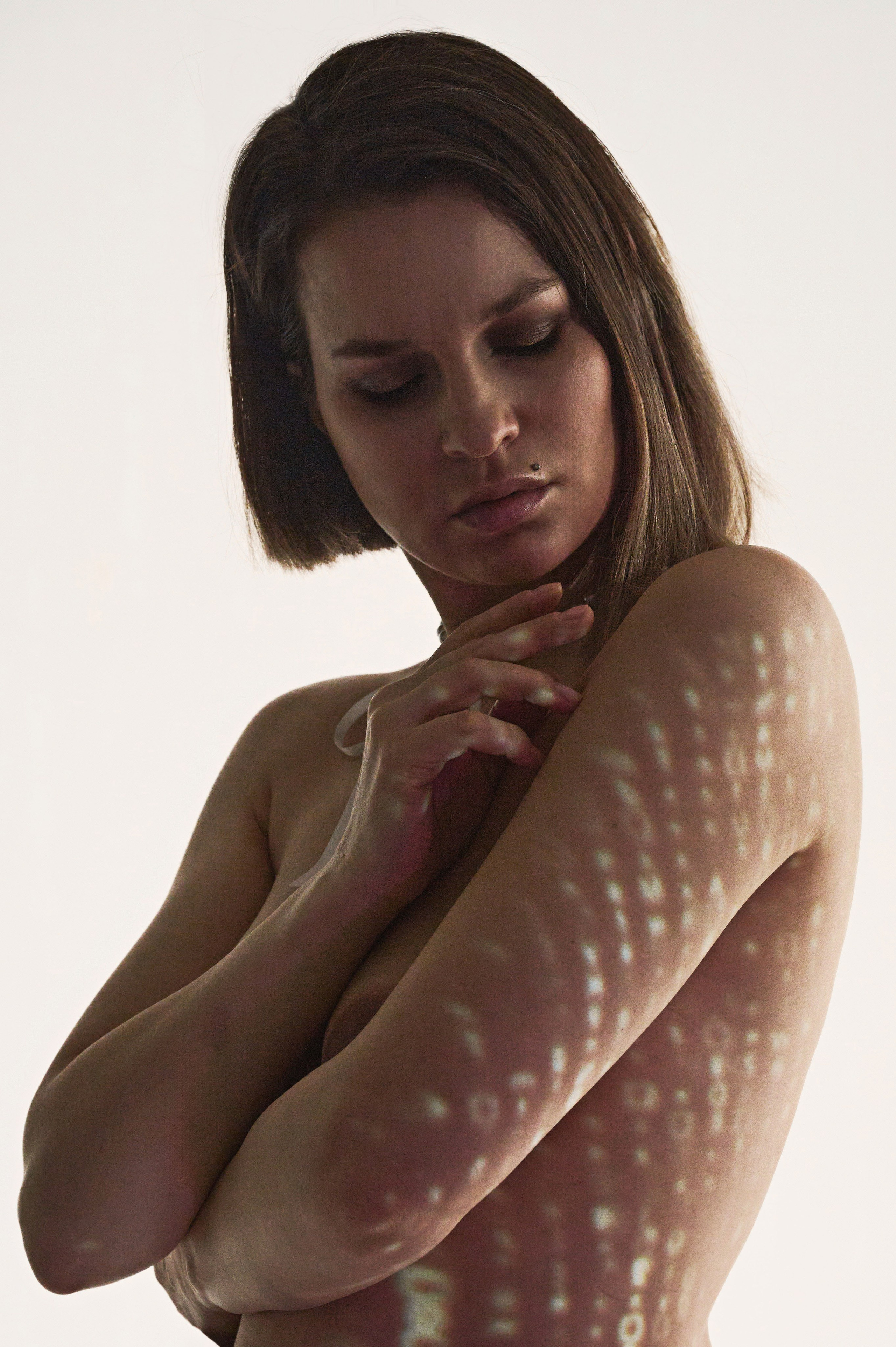 Фотосессия Ксении с проектором