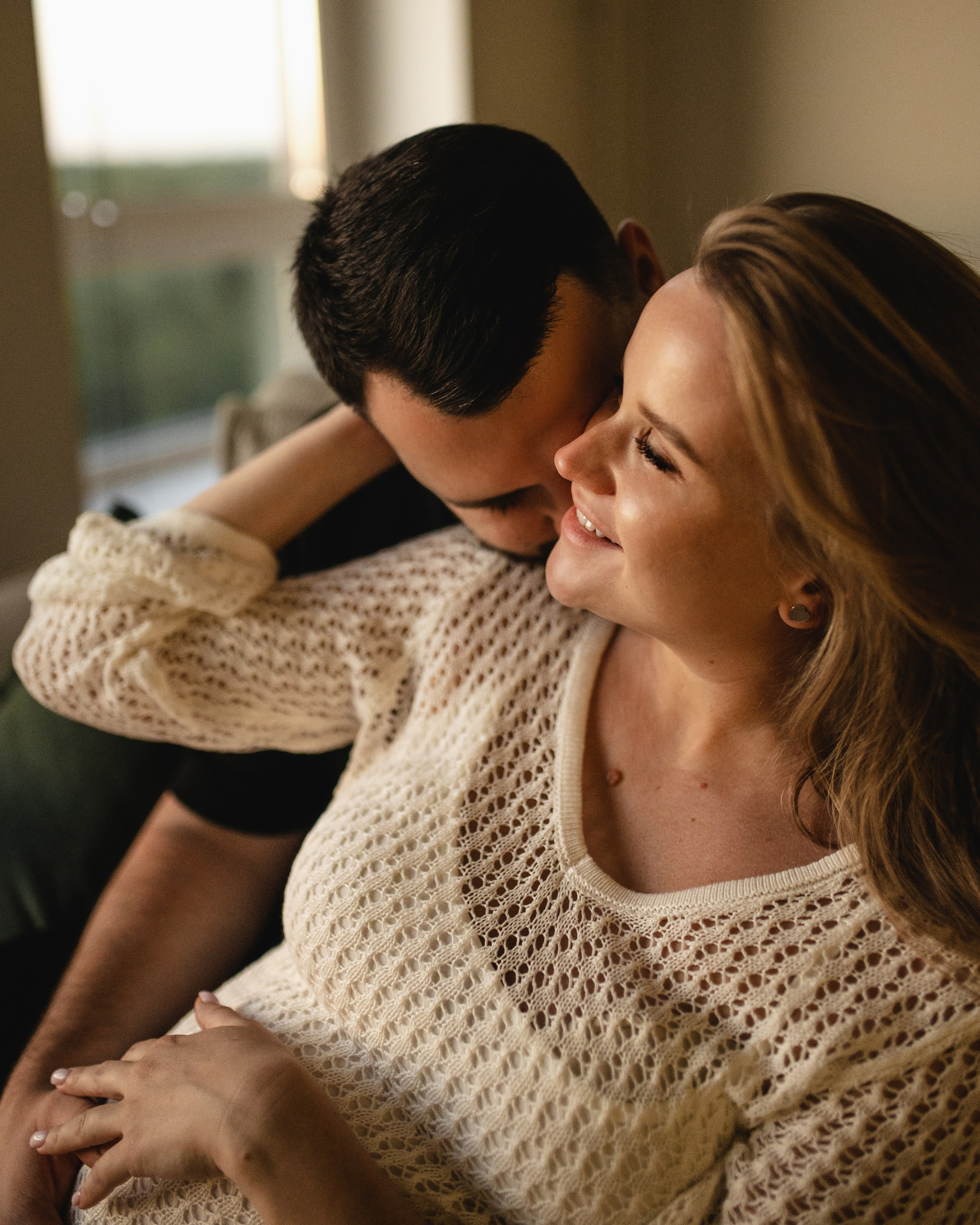 Домашняя фотосессия беременности. Семейная фотосессия Бутово Москва фотограф Алина Морщагина