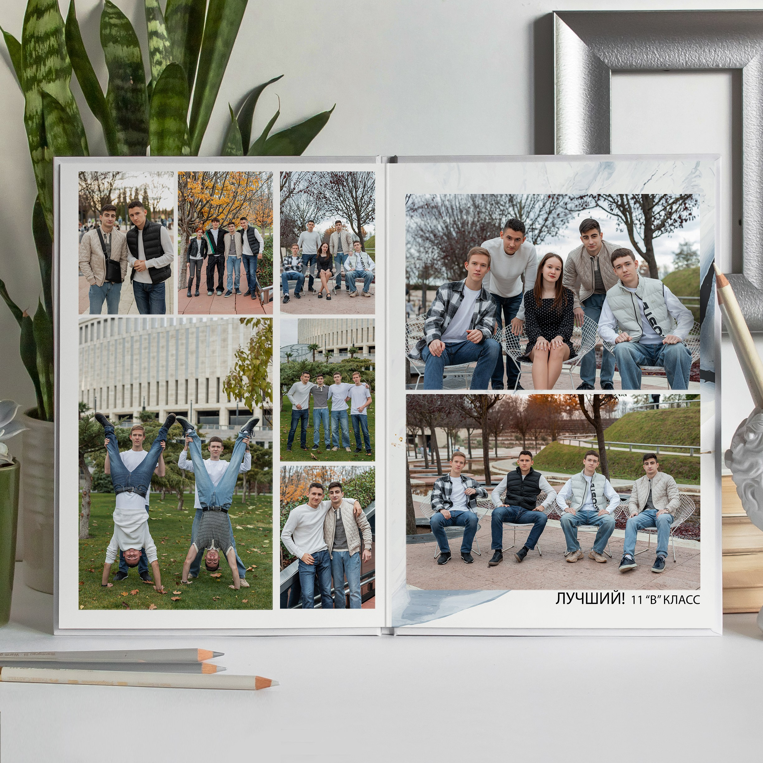 Альбом 9 и 11 класса (5 разворотов). ФОТОГРАФ ВЫПУСКНЫХ АЛЬБОМОВ в Краснодаре Ворчик Татьяна