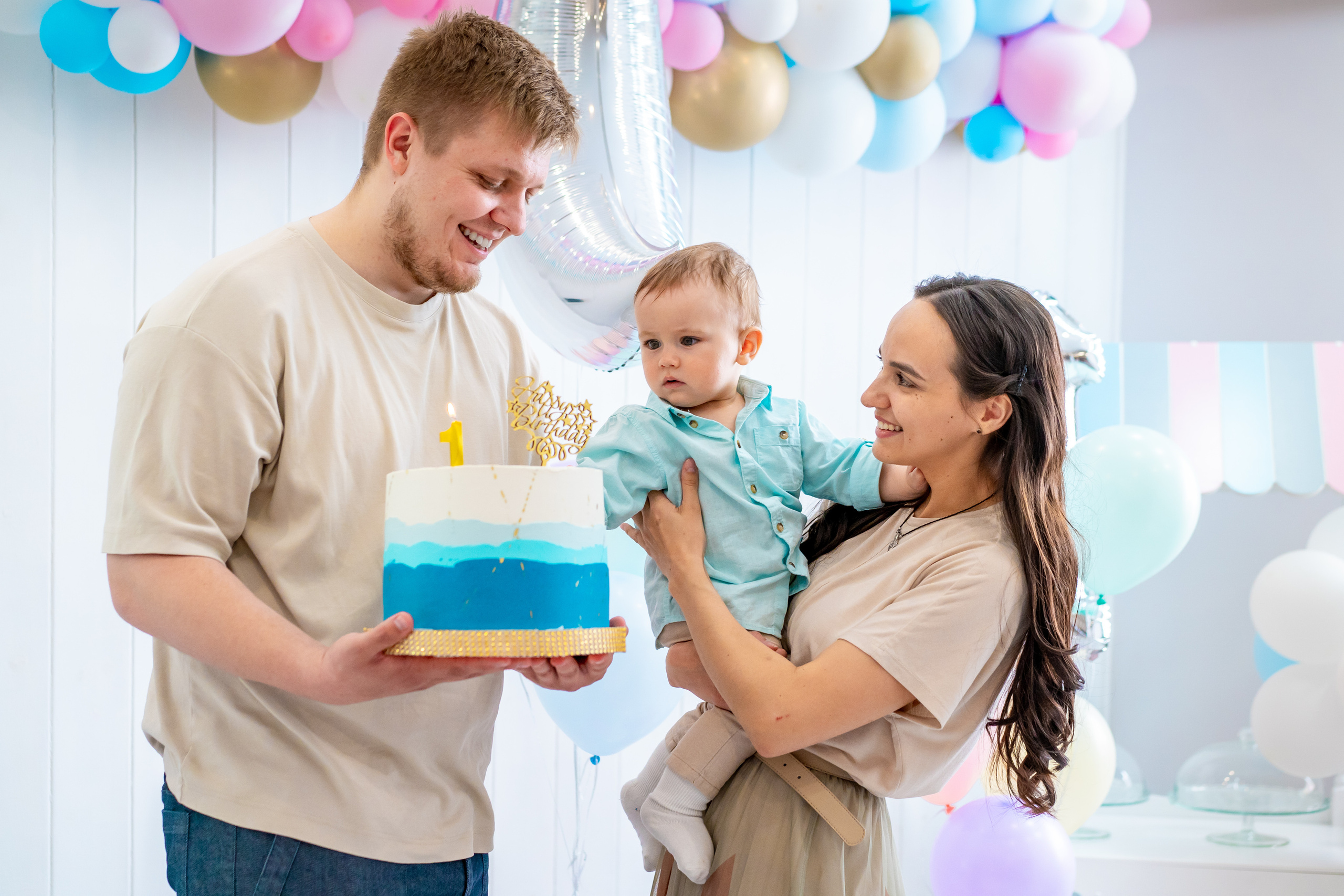 Первый день рождения. Фотограф Казакова Анастасия