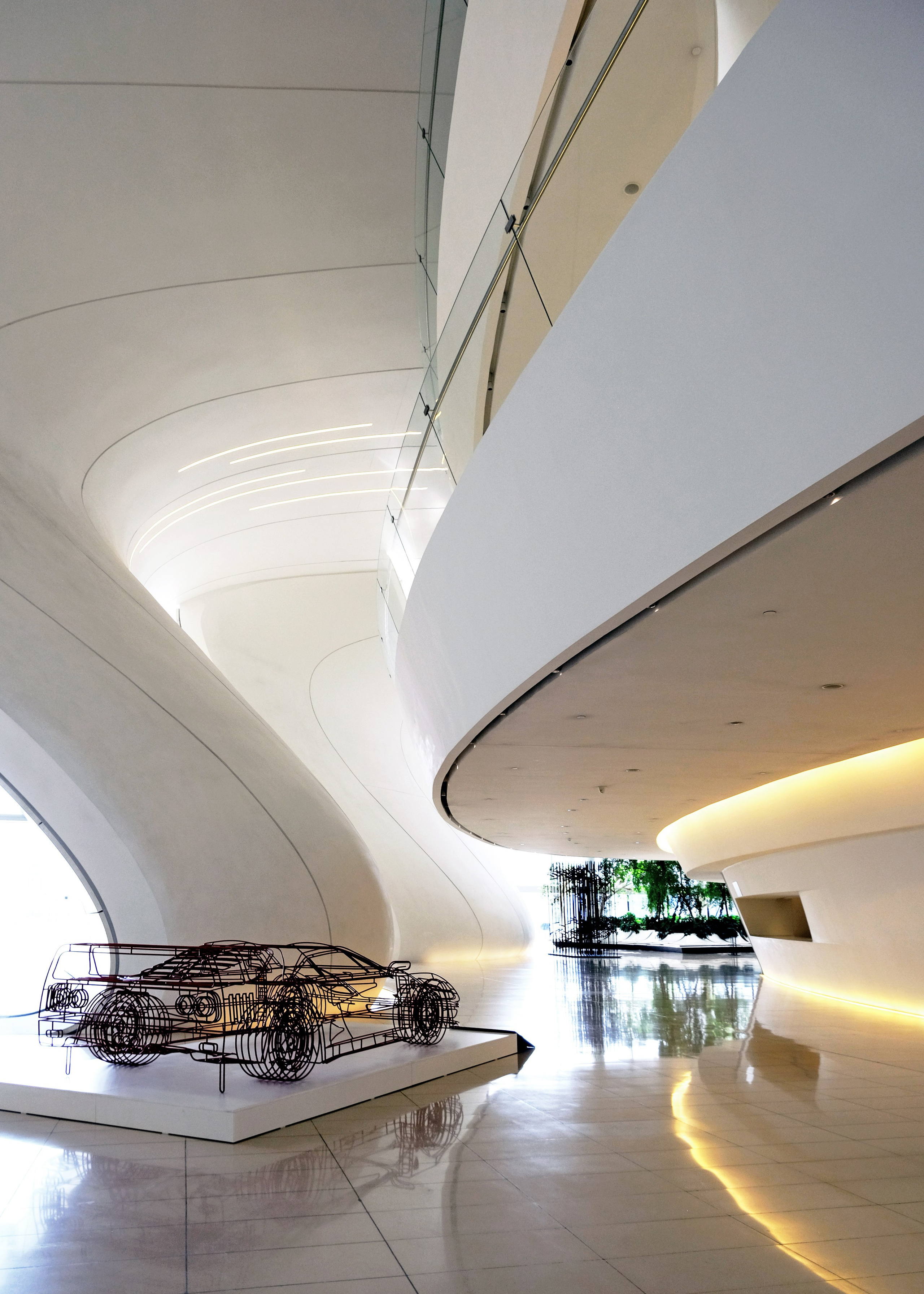 Zaha Hadid Baku Aliev Center. Интерьерный архитектурный фотограф | interior architectural photographer