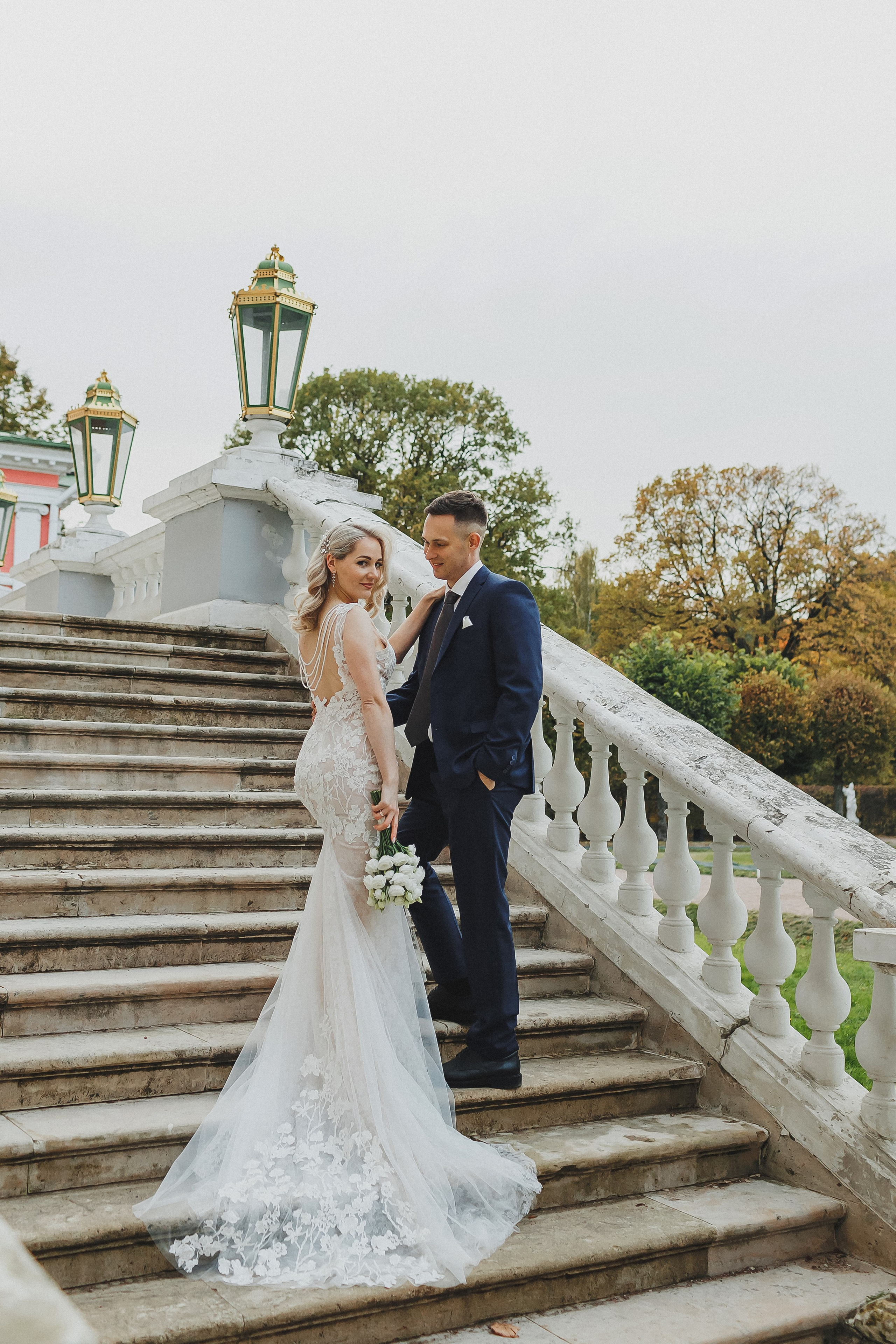 Свадебная фотосессия в Таганском ЗАГСе и Кусково. Фотограф в Москве и Люберцах Анна Ушакова