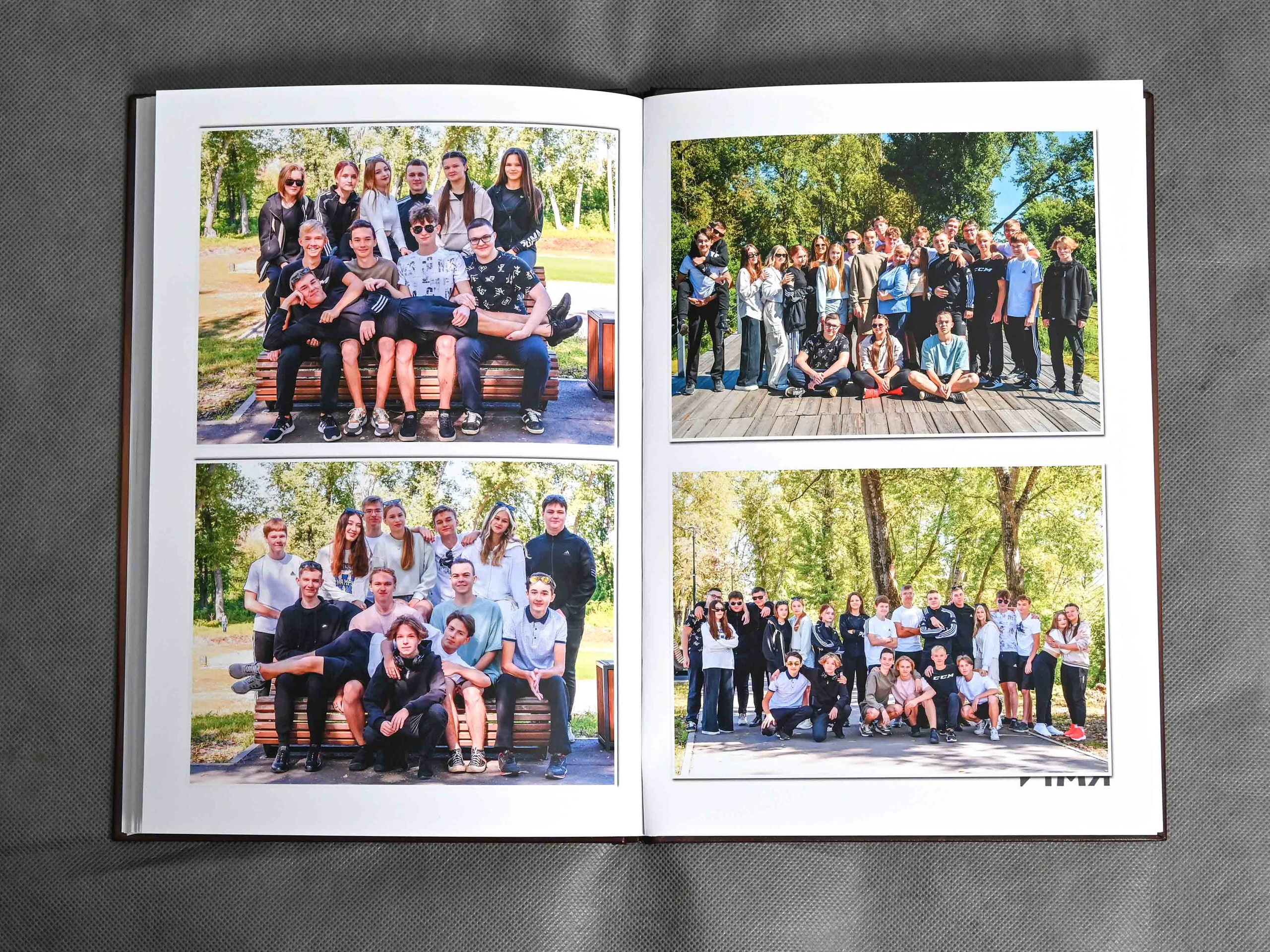 Книга с мягкими журнальными страницами 21×30см. Количество страниц — 60. Цена -5580р. Школьные фотоальбомы в Мичуринске