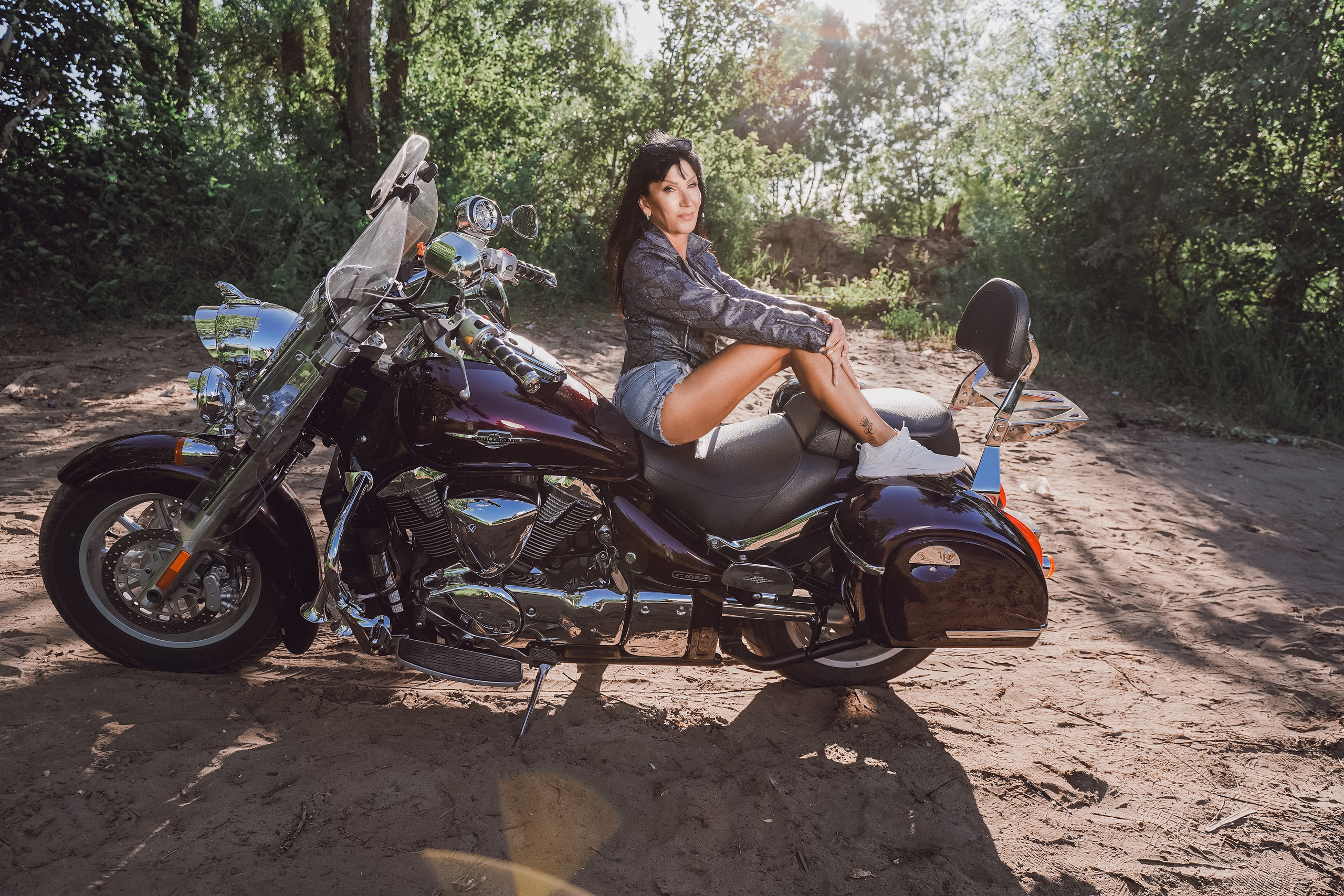 Сьемка с байком. Фотограф на выпускной альбом школа сад димитровград