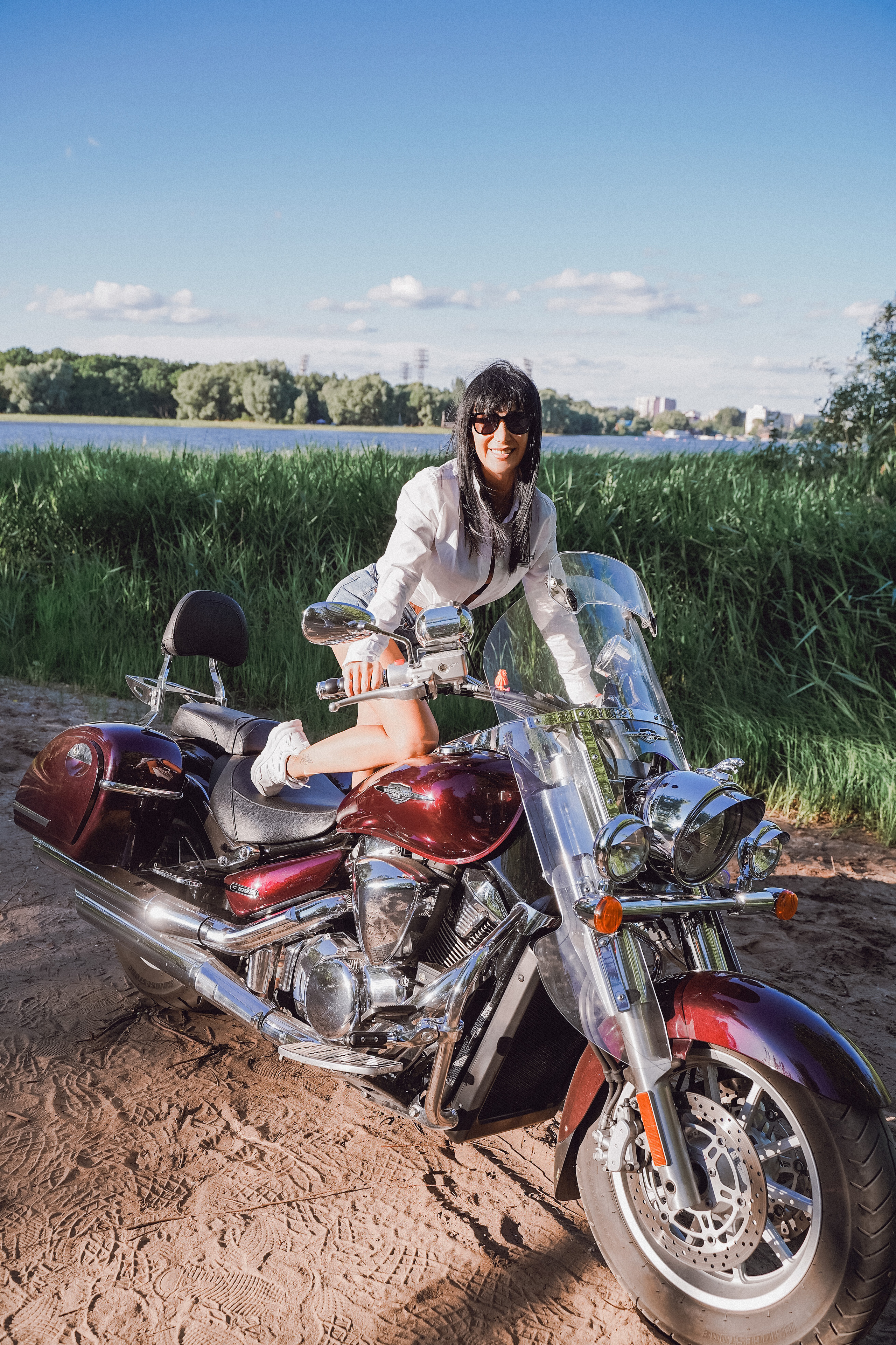 Сьемка с байком. Фотограф на выпускной альбом школа сад димитровград