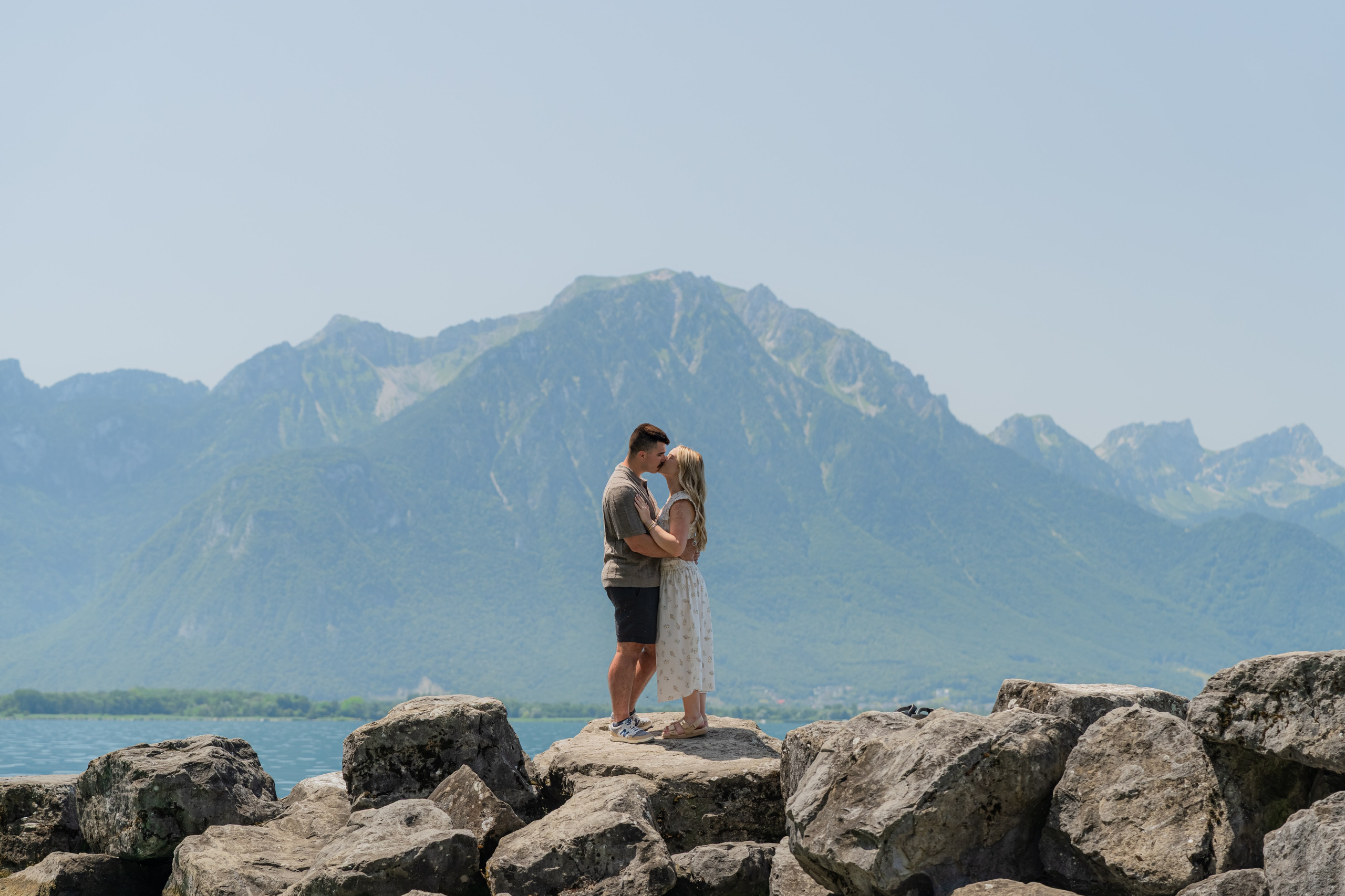 Brooklyn & Dakota | Proposal Montreux. Профессиональный свадебный фотограф в Женеве и Швейцарии | Таня Вовчецкая