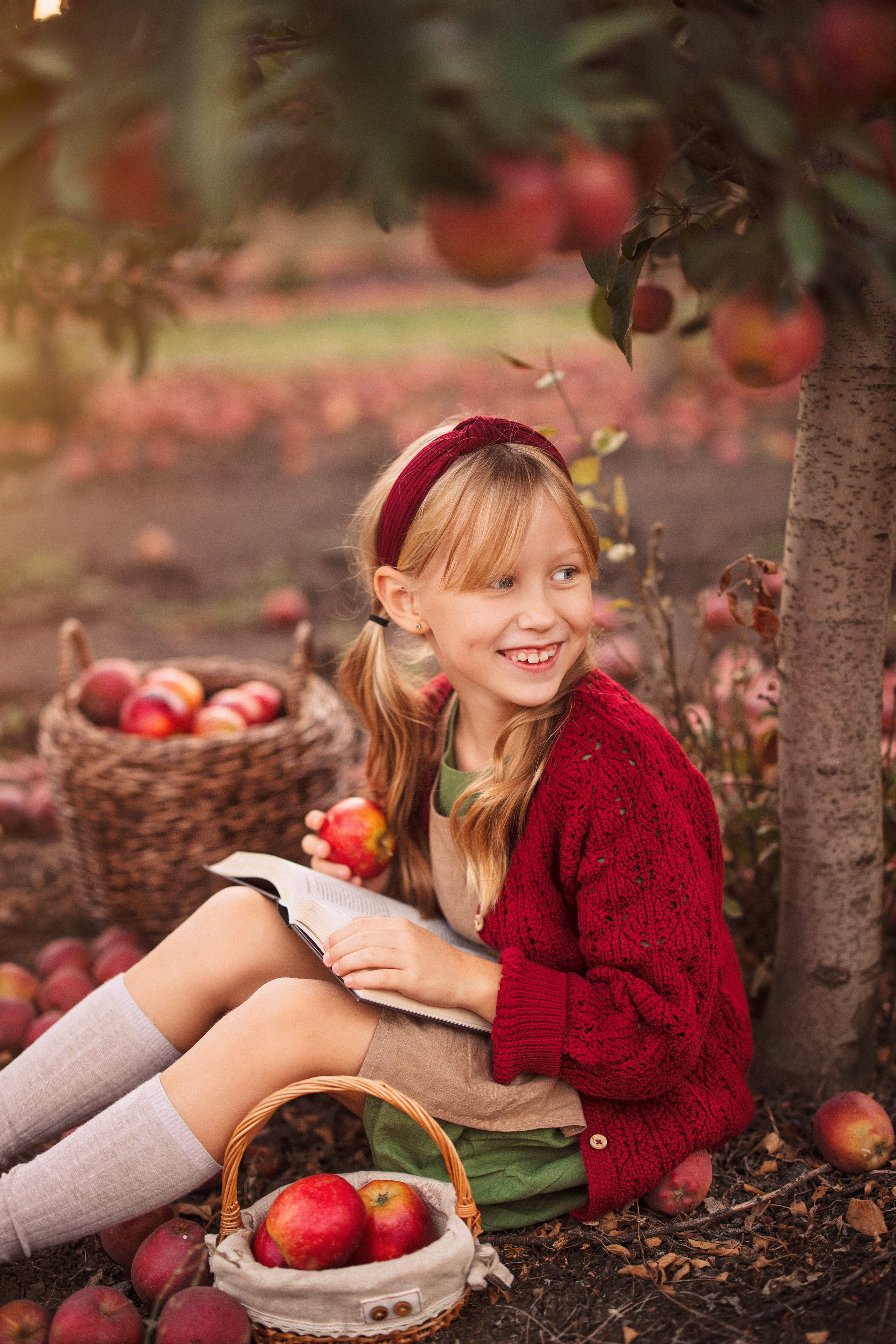 Сбор урожая Яблок. Семейный и детский фотограф в Краснодаре Анна Трашкова