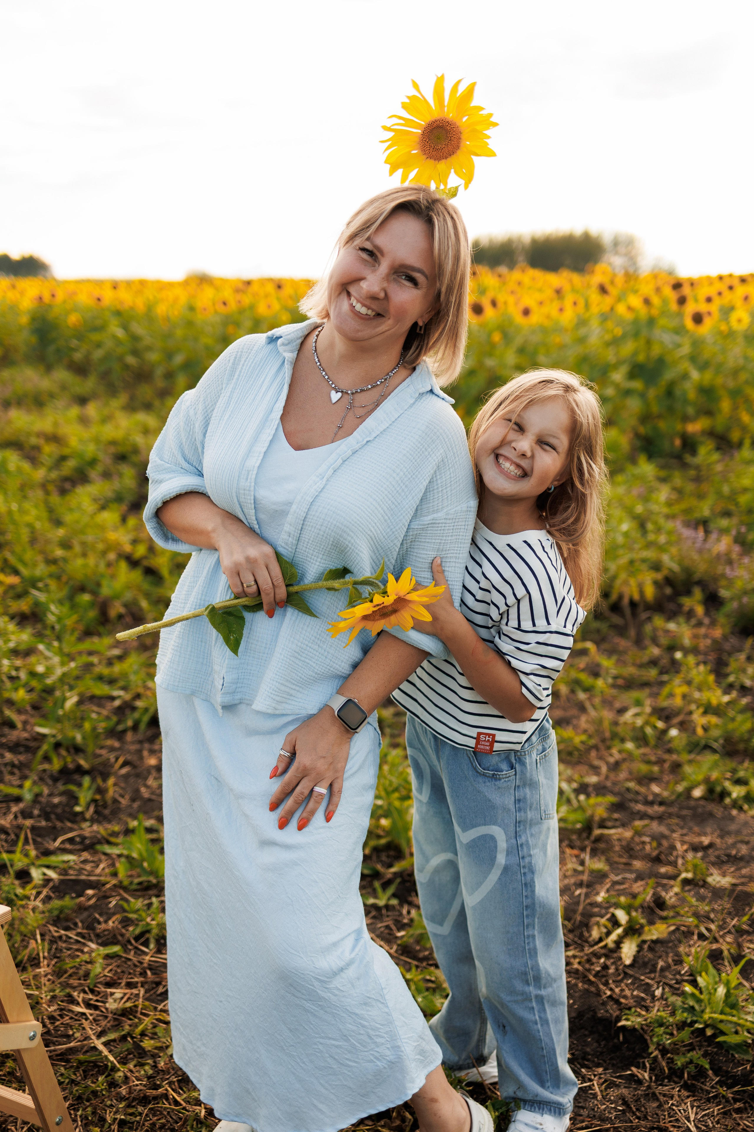 В поле подсолнухов. Семейный фотограф г. Тюмень