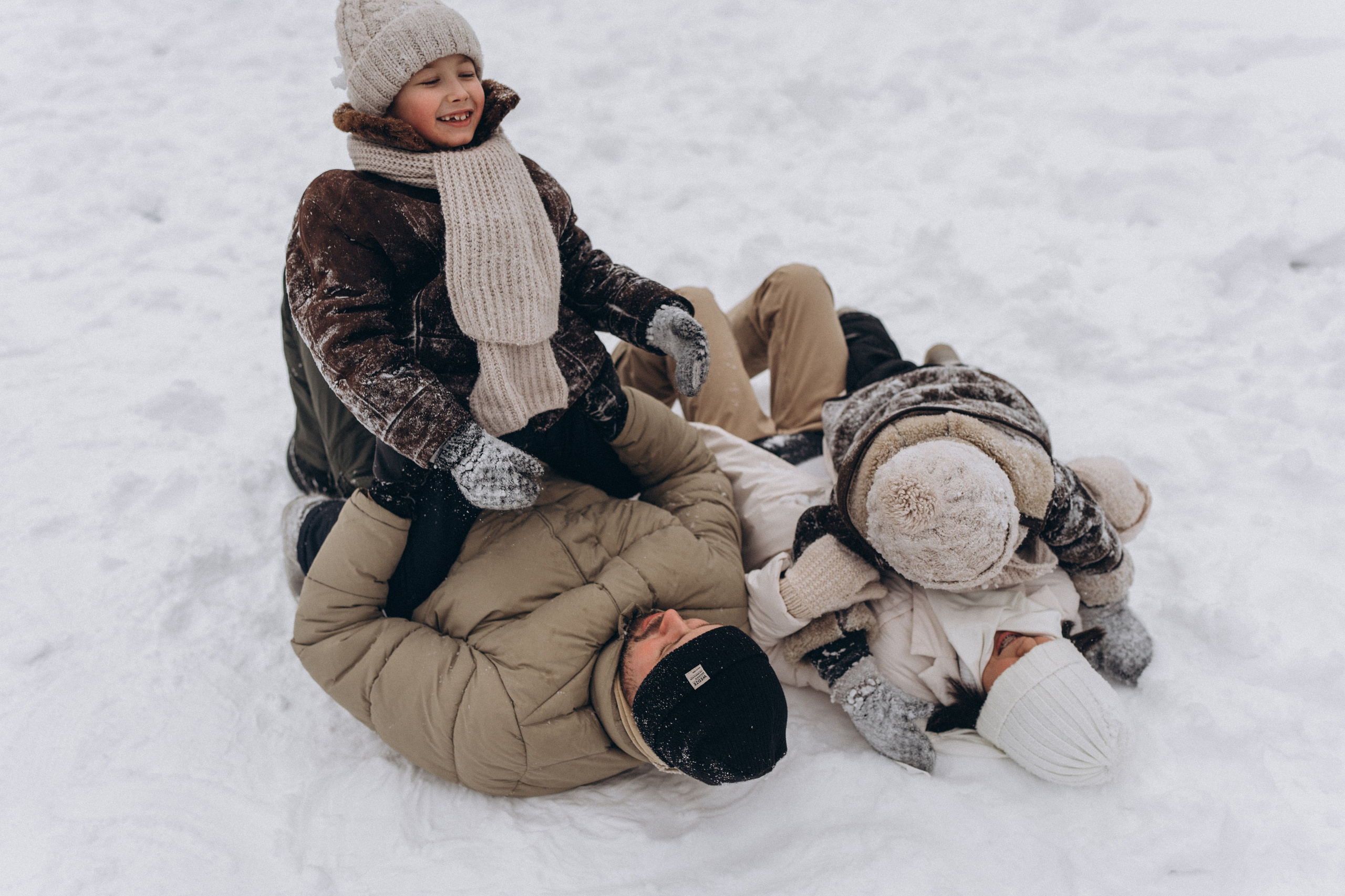 Зимняя семейная фотосессия. Детский, семейный и ньюборн фотограф в Москве Юлия Шуарт