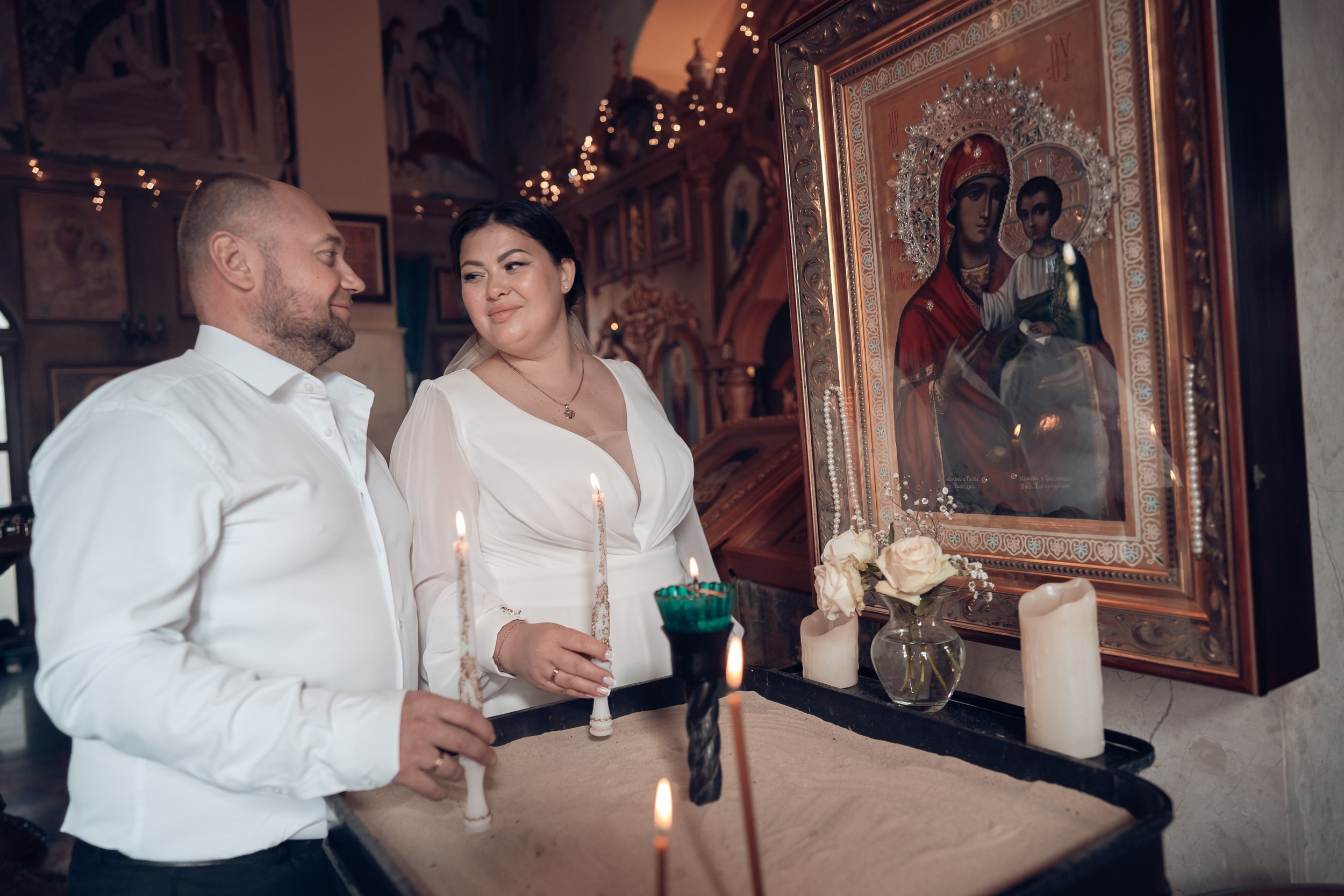 Венчание в храме Прп. Сергия Радонежского с. Орлиное. Церковный фотограф Севастополь