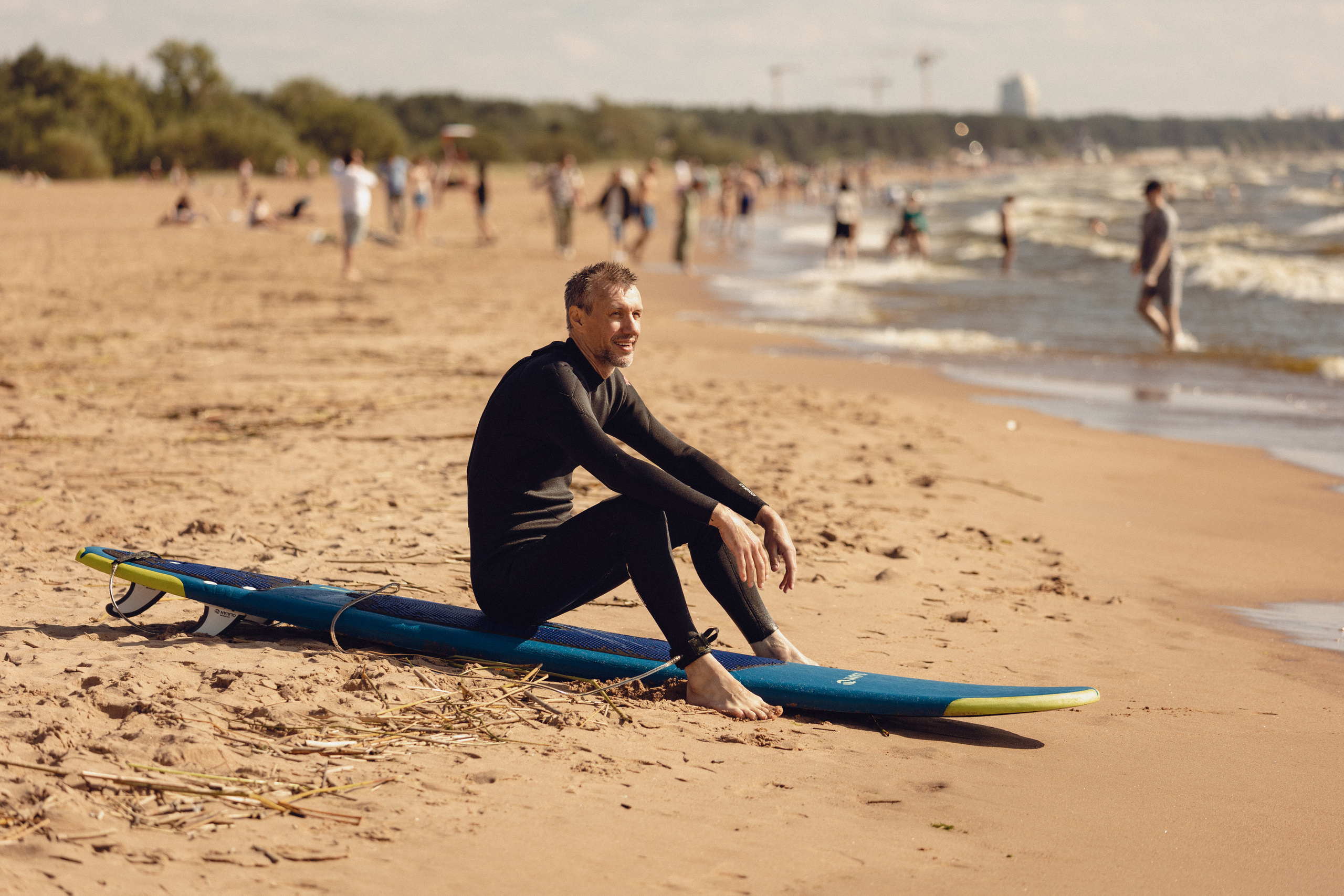 Урок по серфингу в Солнечном. Фотограф в Санкт-Петербурге