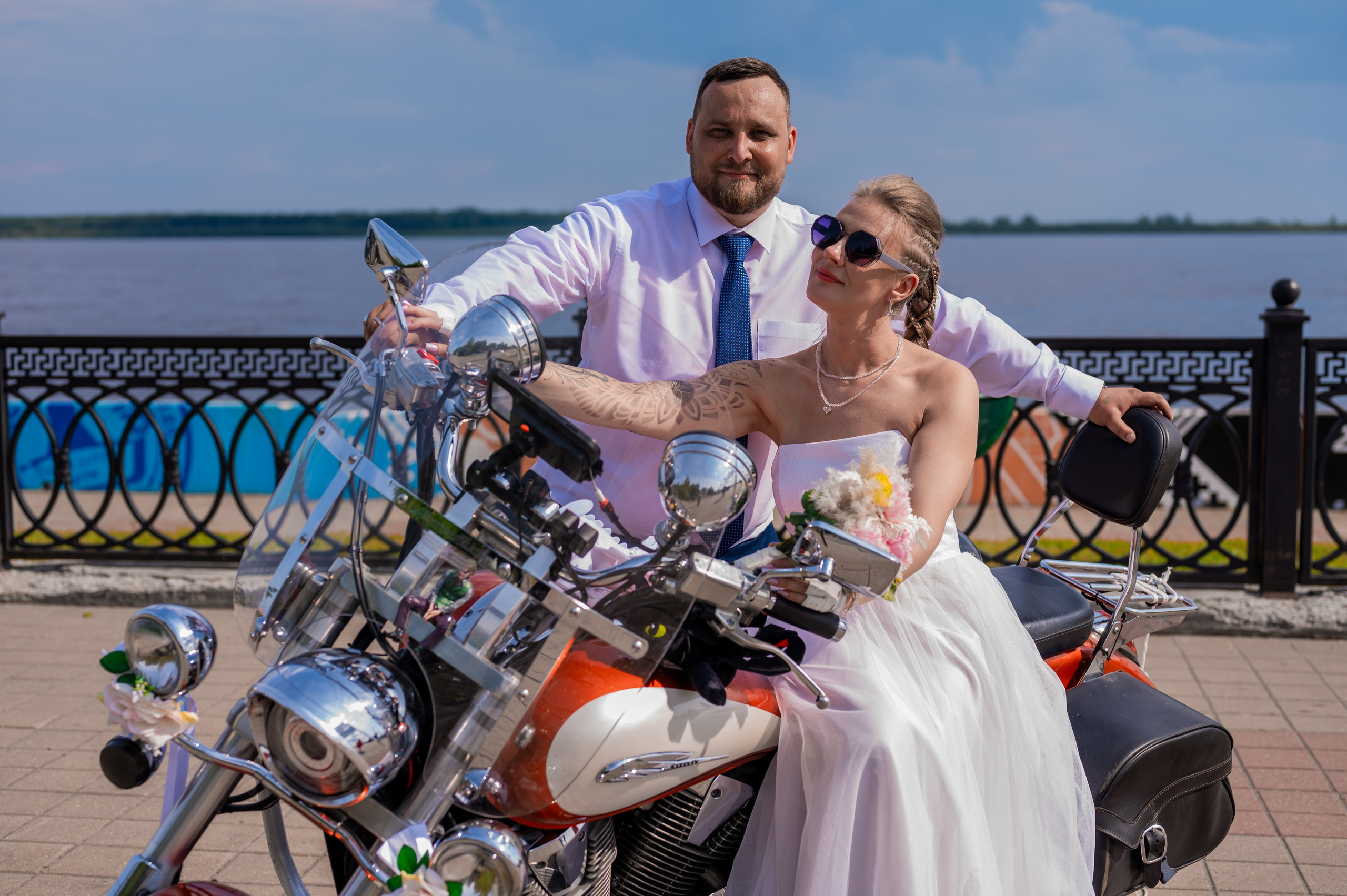 Мотосвадьба Евгения и Алены. Свадебный фотограф в Сургуте Любовь Гуляева