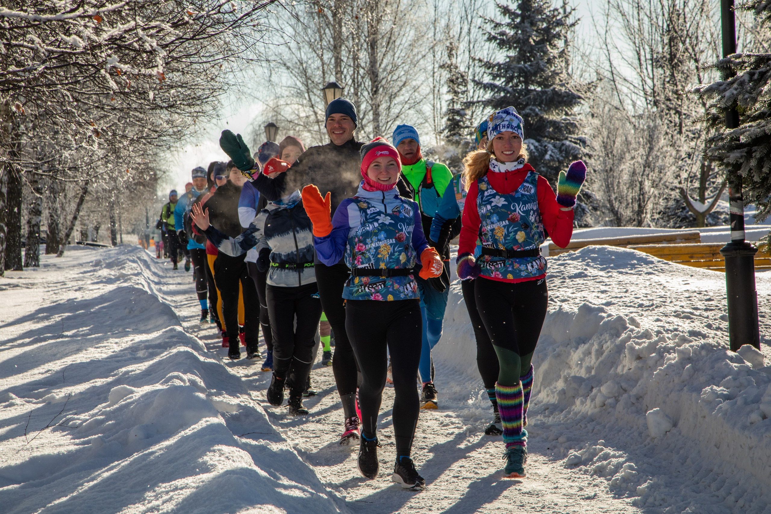 Марафон у дома, 7 этап, Химки, 21 января 2024 г. Фотограф Сергей Ловкий