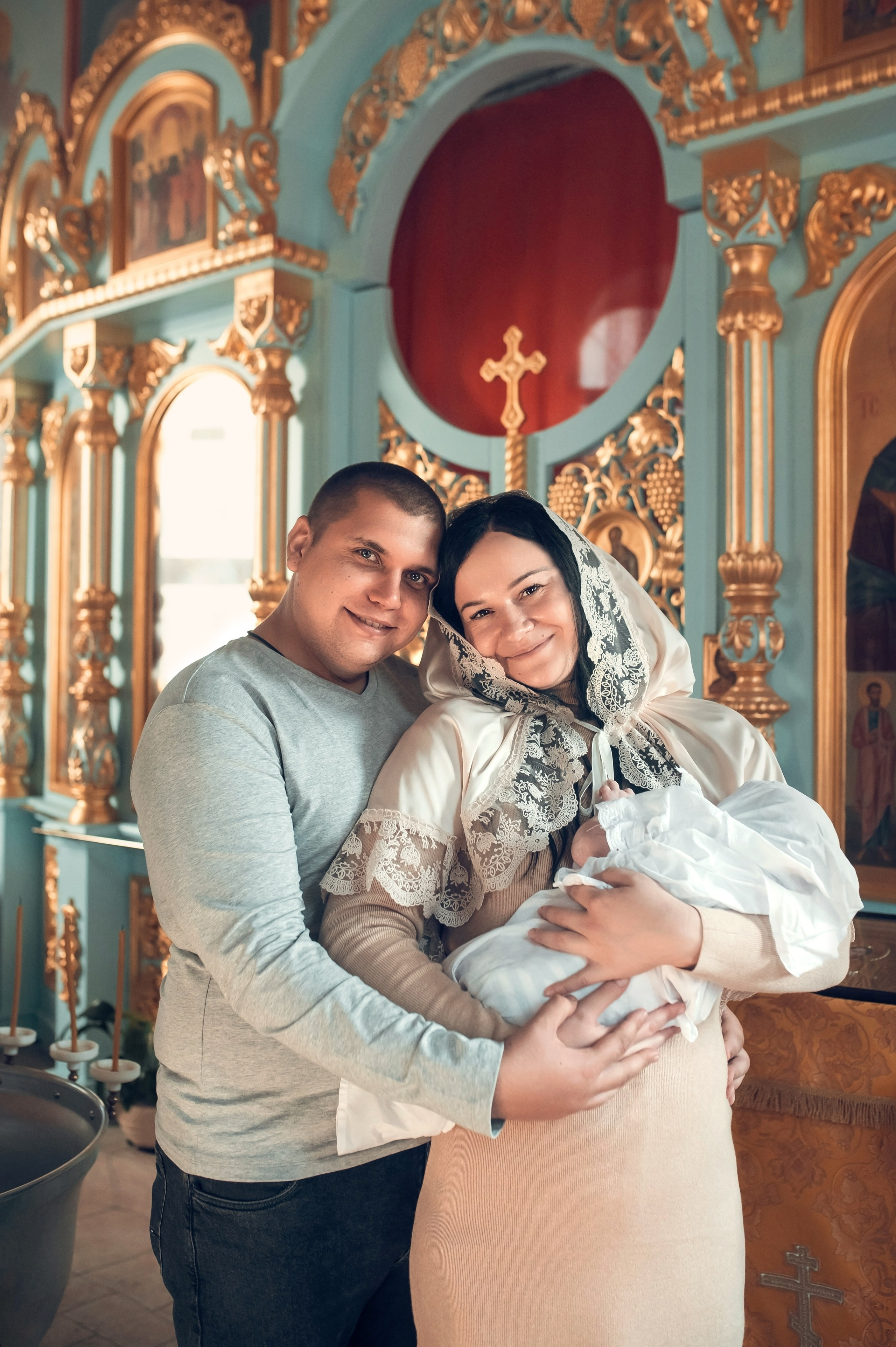 Таинство Крещения Крестовоздвиженский храм. Семейный фотограф Олеся Батурина Рязань