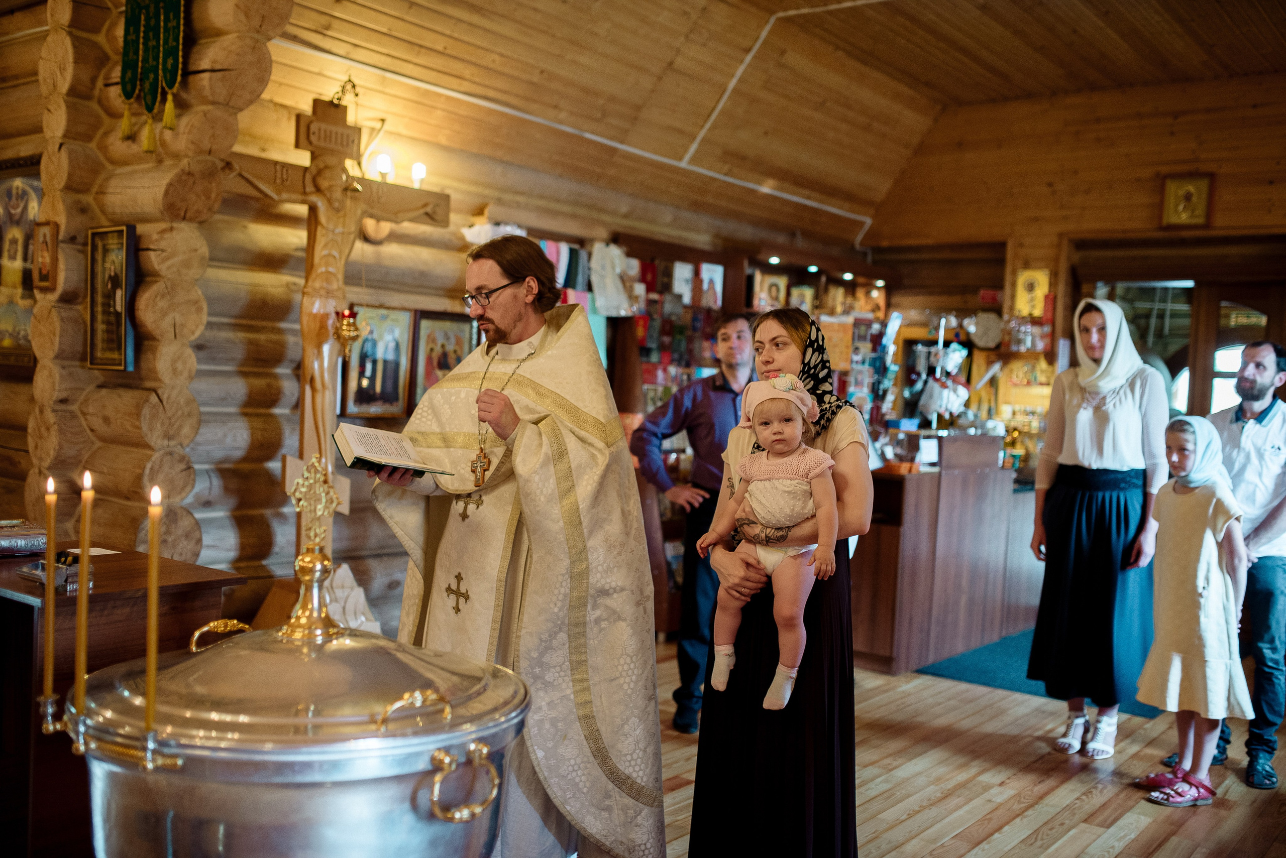 Крещение Глашеньки. Фотограф Мария Стрелкова