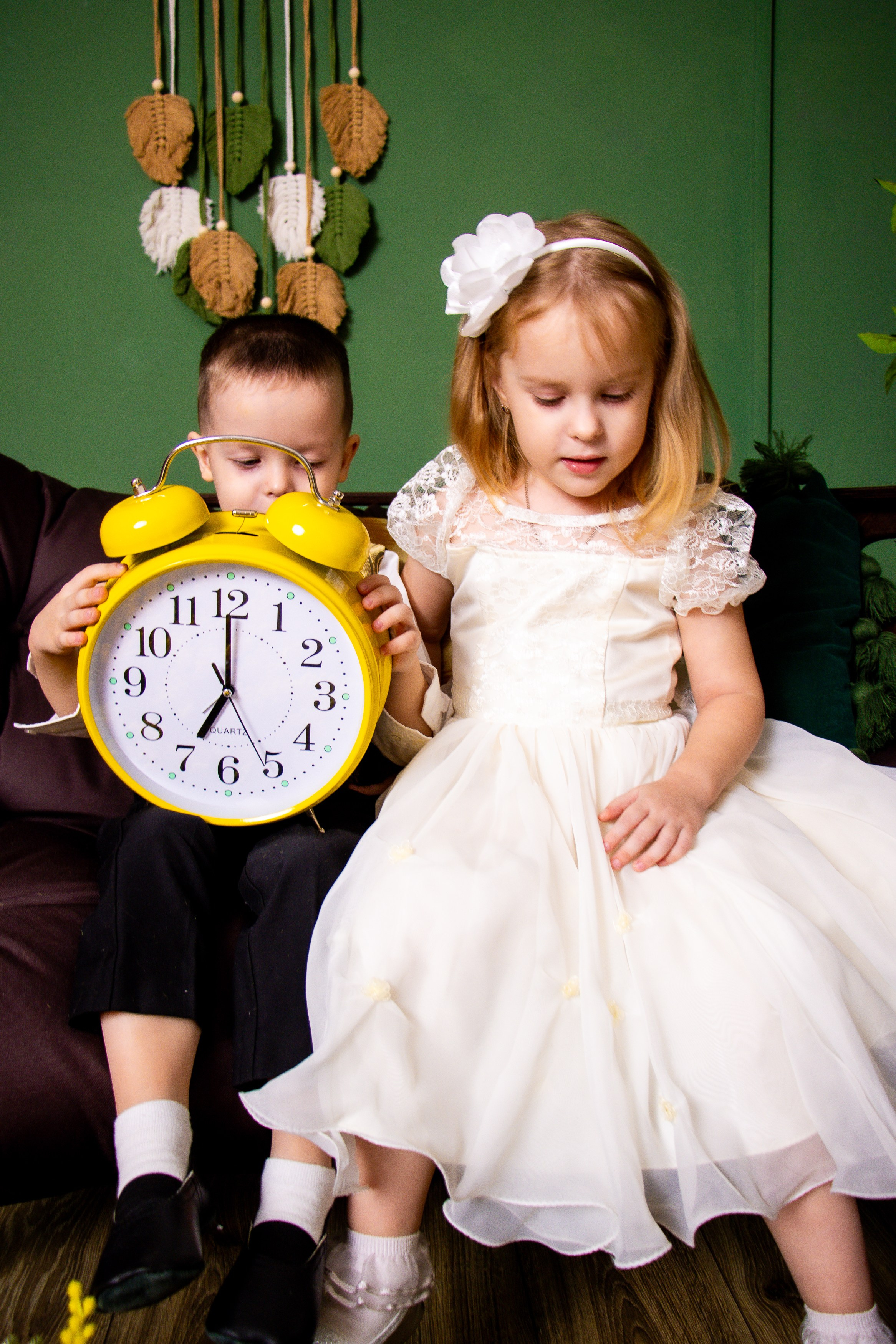 Семейная съемка с мимозой. Фотограф Татьяна Матрос