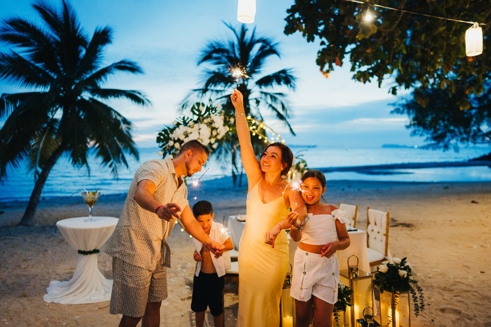 Family Beach Wedding in Koh Samui, Thailand | Just for 2 with Kids