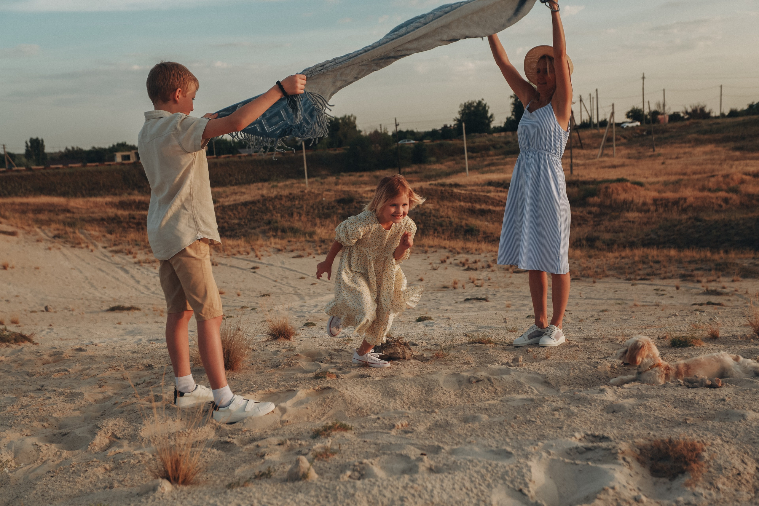 Пикник мамы Жени, Артема и Ксюши. Детский фотограф, Волгоград