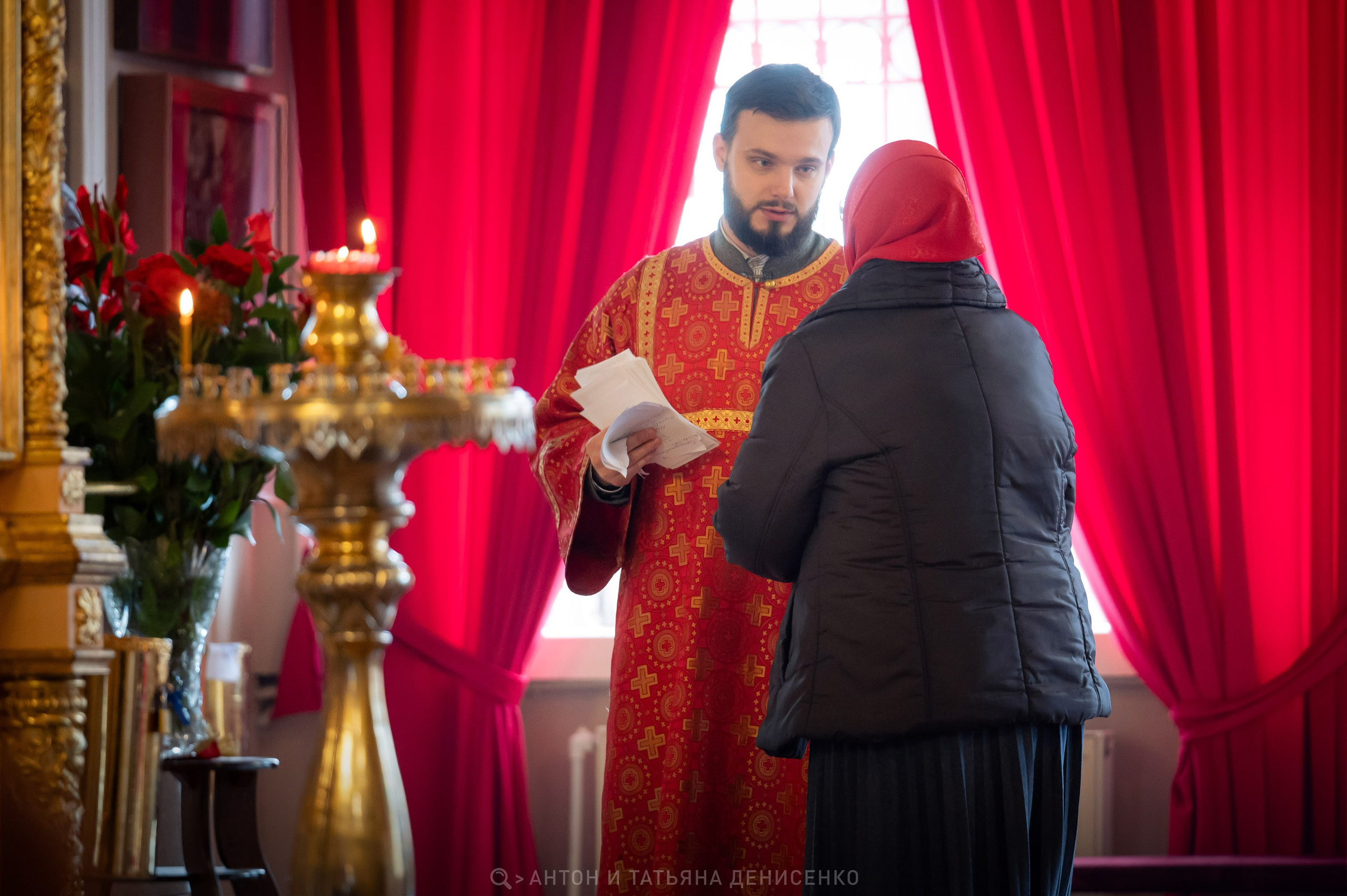 Храм Преображения Господня в Богородском. Антипасха. Антон и Татьяна Денисенко — В храме