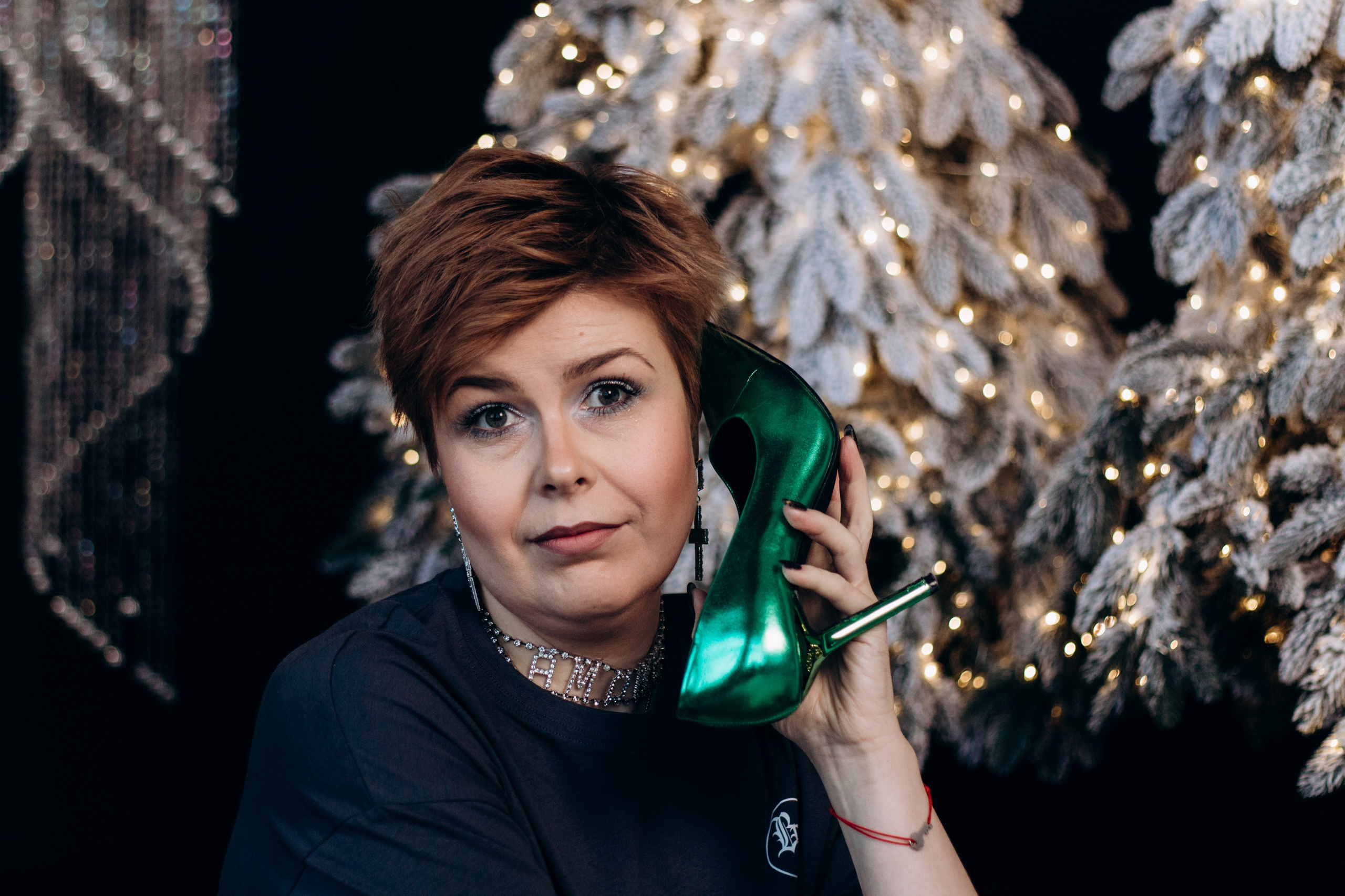 Анастасия. Портрет в студии. Новогодняя фотосессия Екатеринбург. Фотограф в Екатеринбурге Пойгина Елена