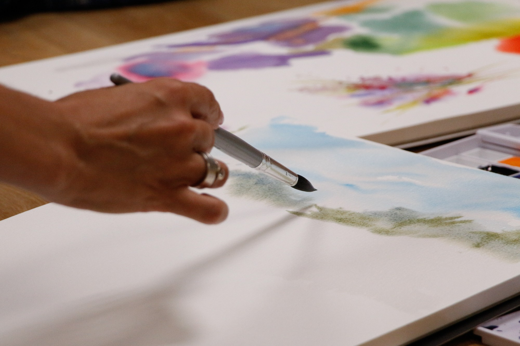 Акварельный демо-класс. Фотограф в Екатеринбурге Пойгина Елена