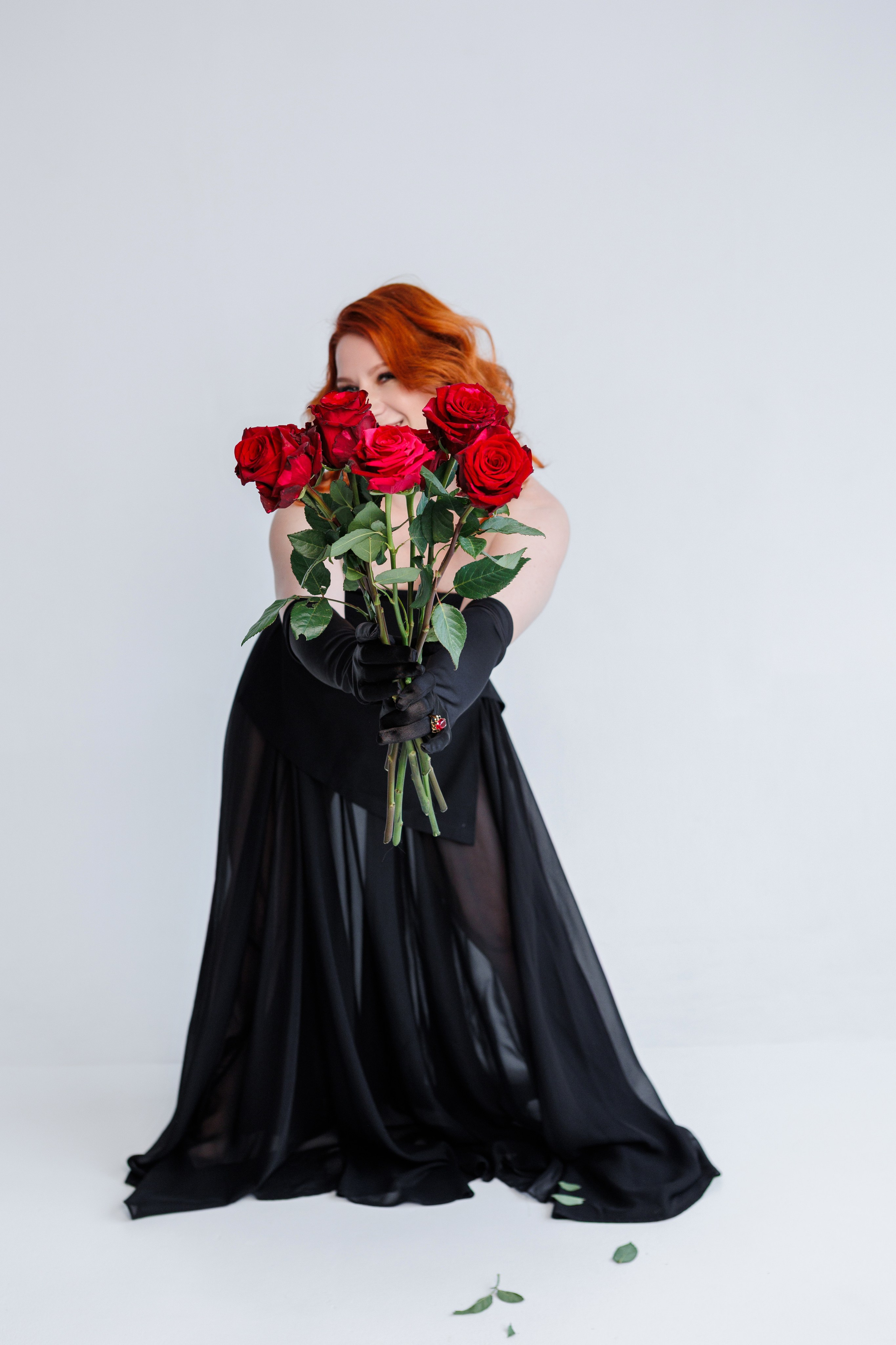 Ольга и розы. Фотограф в Санкт-Петербурге