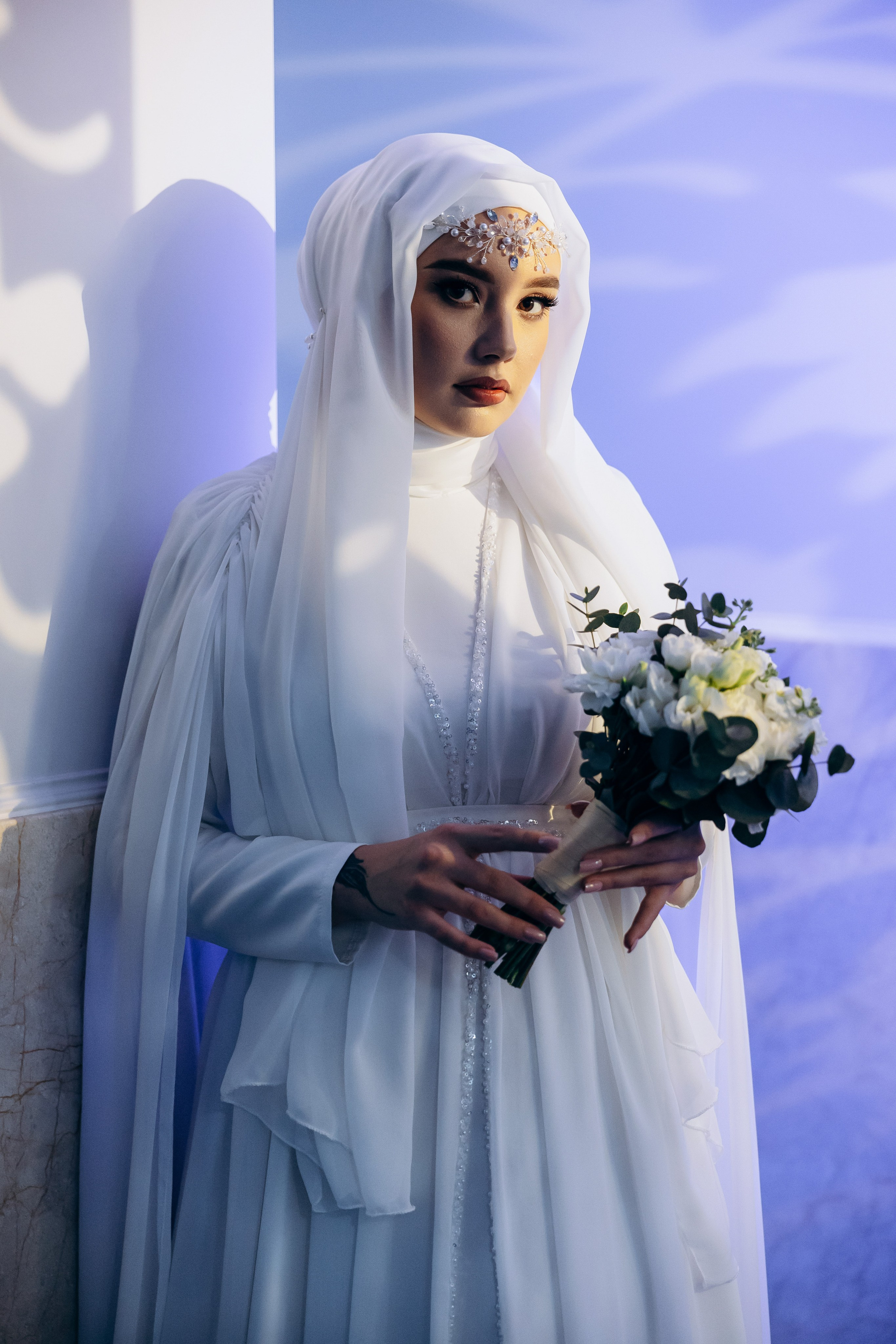 никах в мечети Иман Нуры,, фотосессия в мечети Иман Нуры, фотограф на никах в Казани Ranas4you, образ невесты на никах, завязывание платка Казань, платье на никах Казань