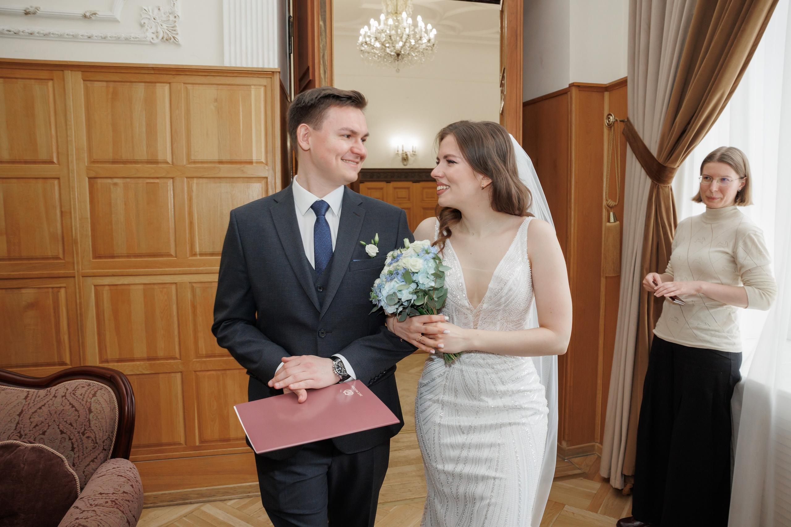 Даша и Дима, Грибоедовский ЗАГС. Свадебный и репортажный фотограф (Москва, Королев и другие)