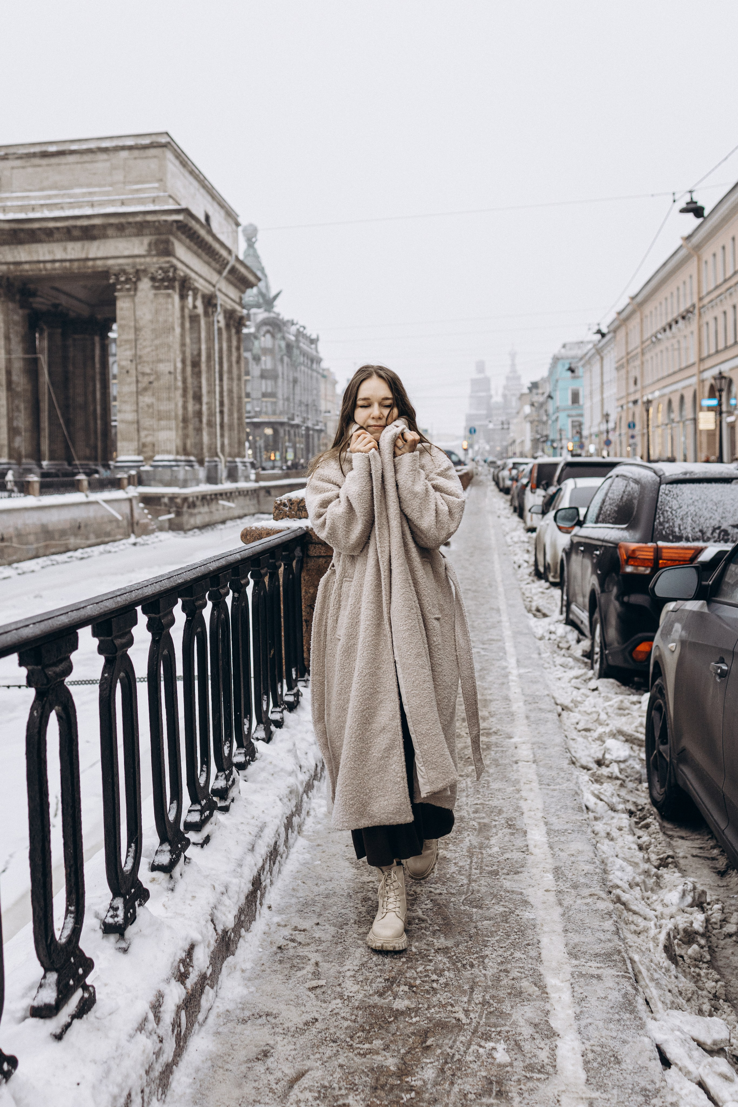 В объятьях снега и Невы. Семейный фотограф в Санкт-Петербурге Лена Соколова