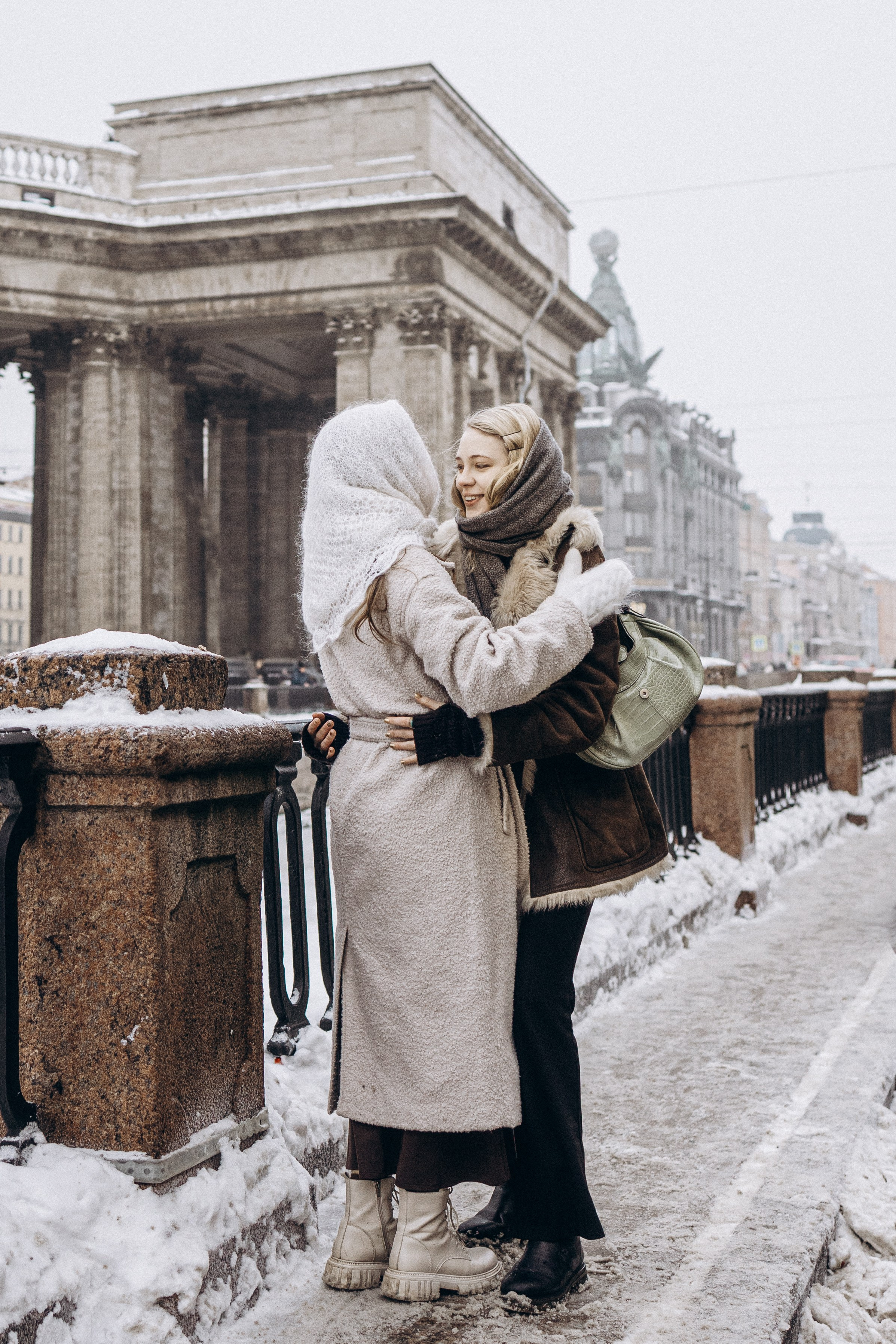 В объятьях снега и Невы. Семейный фотограф в Санкт-Петербурге Лена Соколова