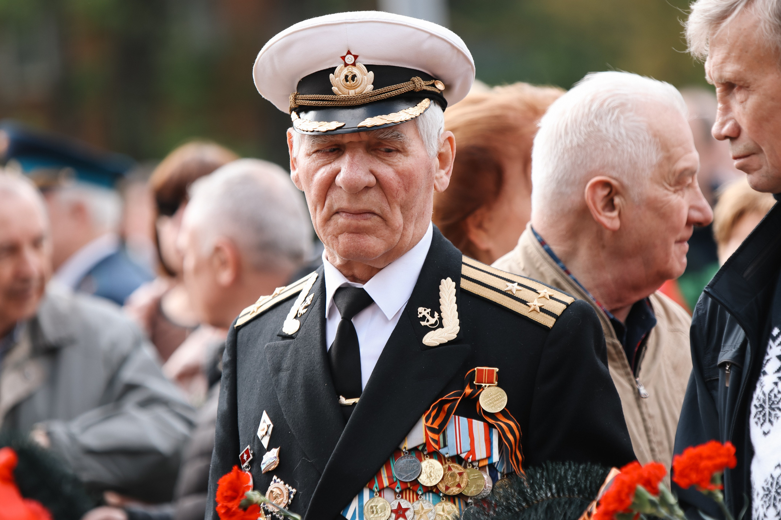 Торжественное возложение венков и цветов к братском могиле. Репортажный фотограф в Москве и Зеленограде Karina-vozd