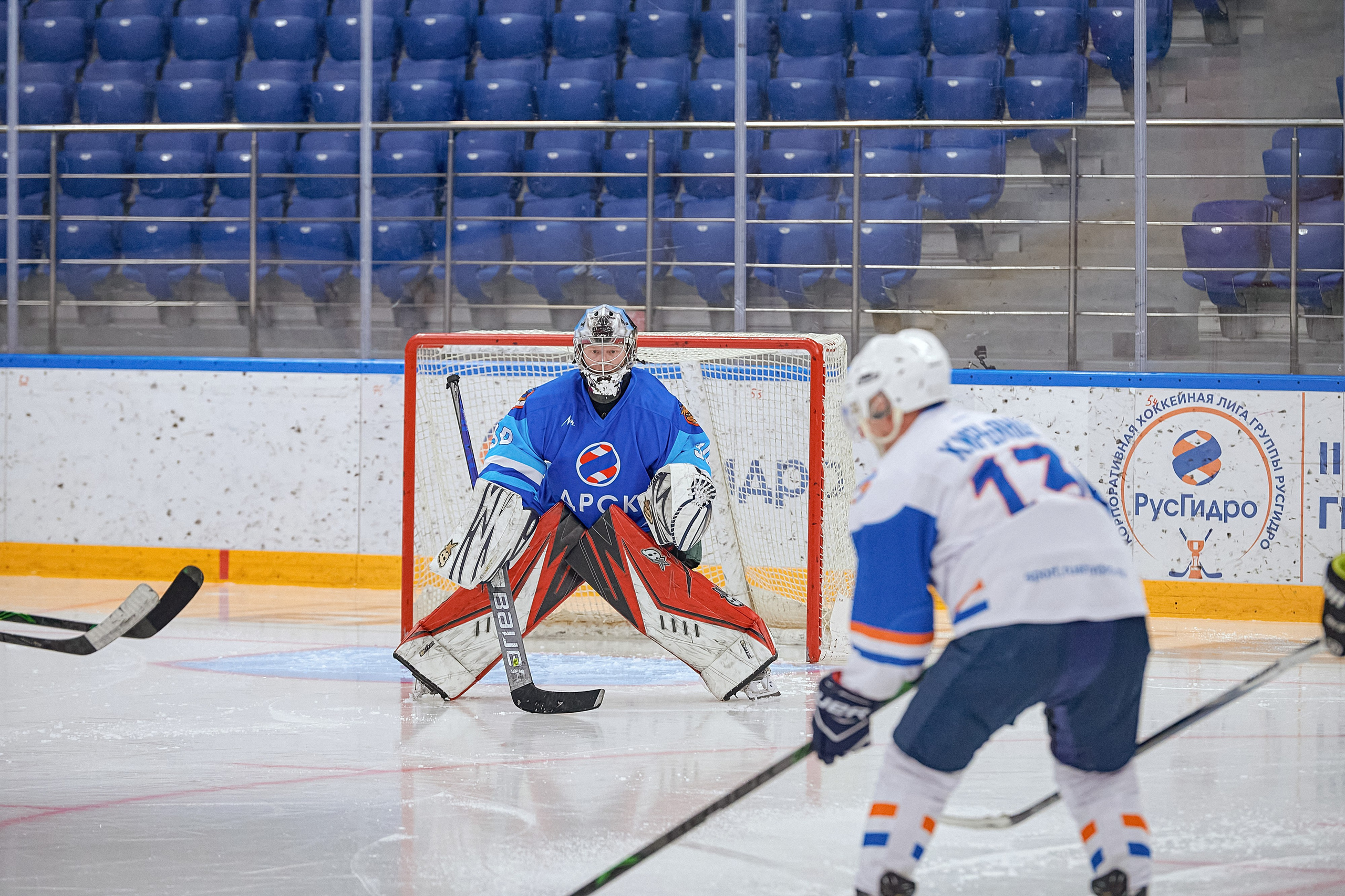Портфолио репортажной фотосъёмки: Кристалл арена — Хоккей — РусГидро. Фотограф Яковлев Роман — Красноярск