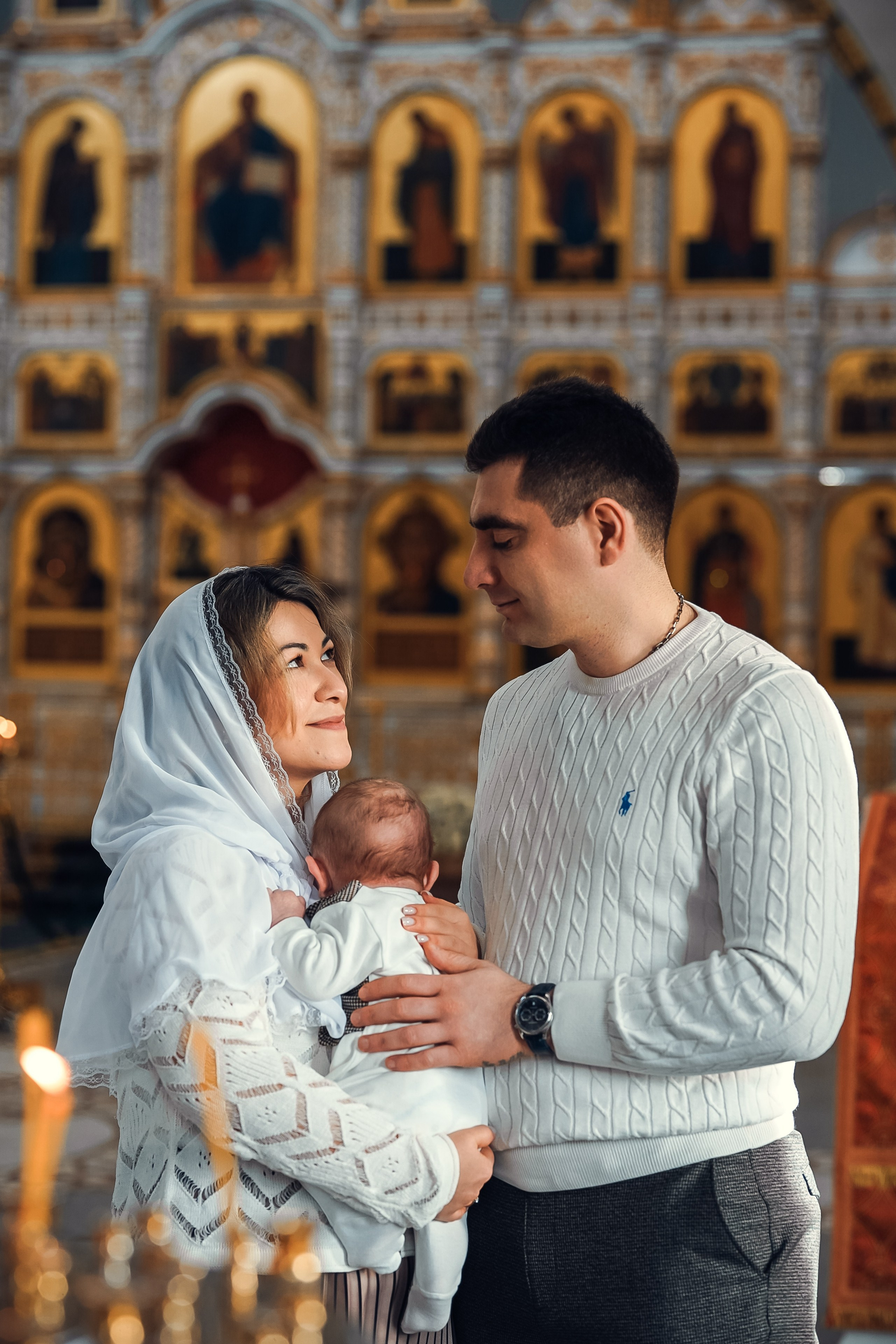 Крещение Иосифа. Патриаршее Подворье. Семейный фотограф и фотограф на таинства в Москве Юлия Калайджян