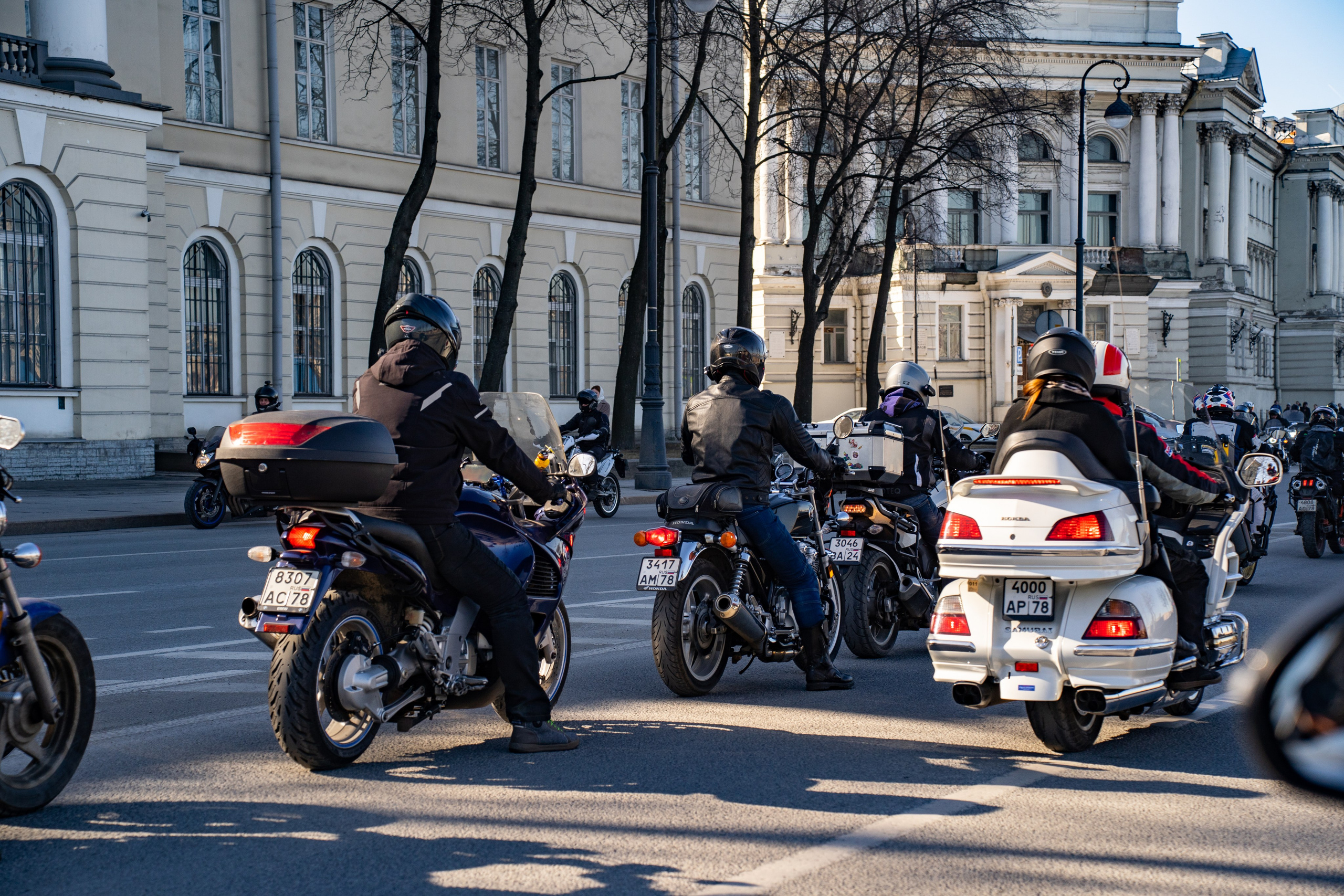 Весенний прохват мотоклуба Normans Riders MC. Концертный и репортажный фотограф в Санкт-Петербурге Слава Пахомов