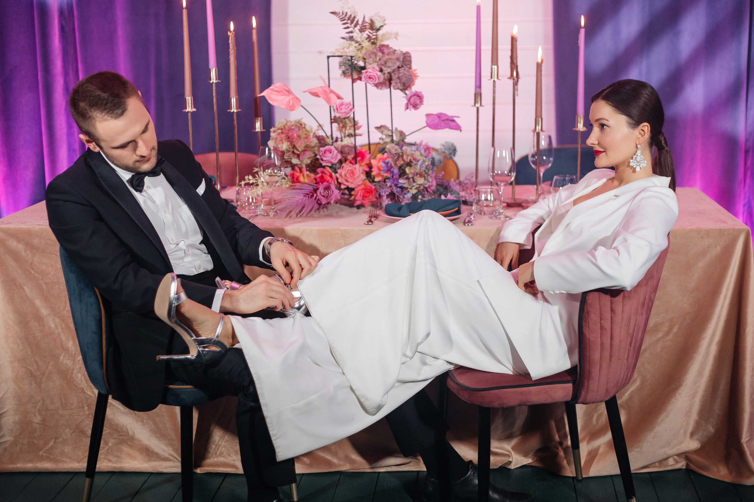 Свадебная фотосессия в ресторане