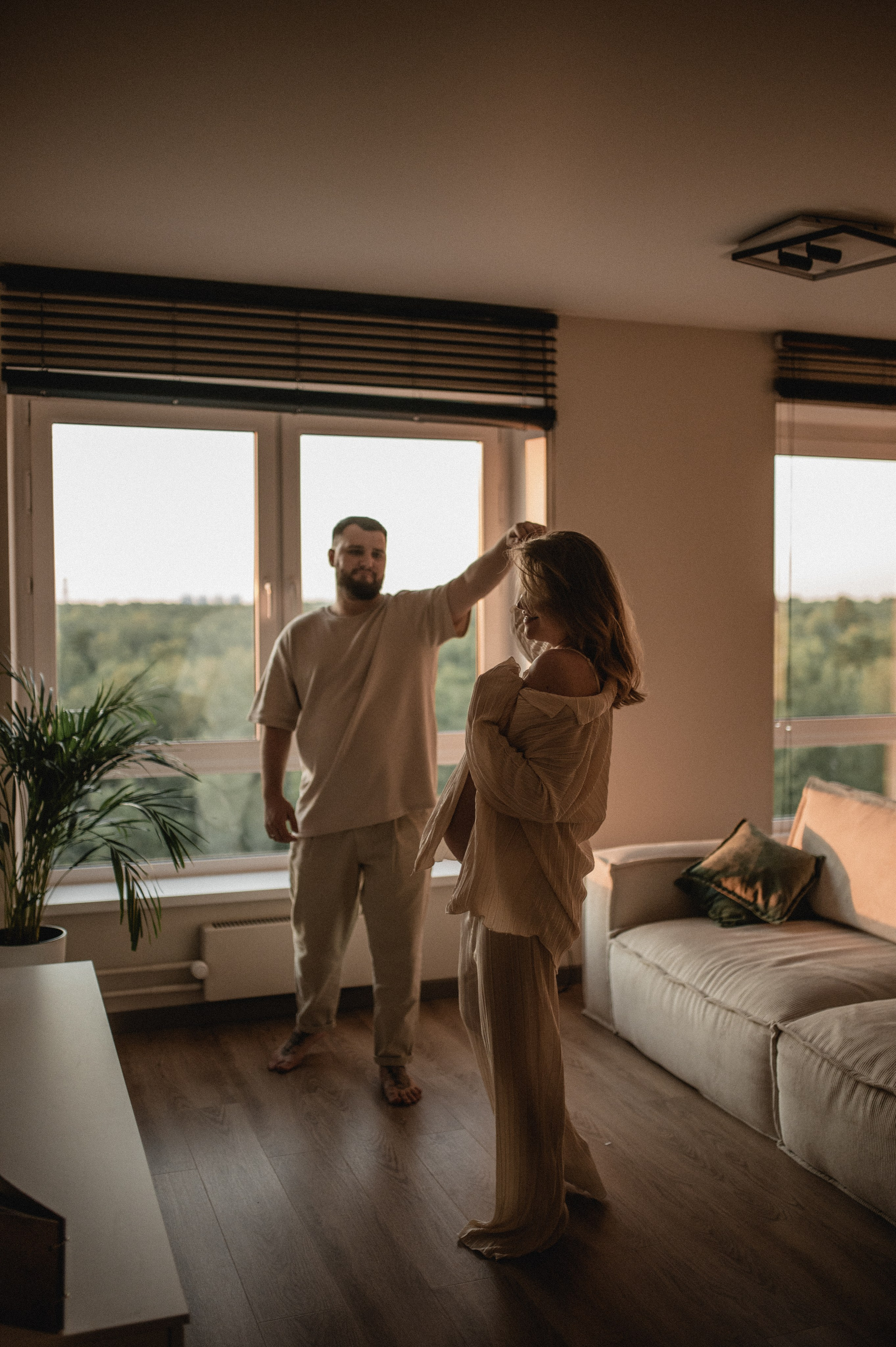 Домашняя фотосессия беременности. Семейная фотосессия Бутово Москва фотограф Алина Морщагина