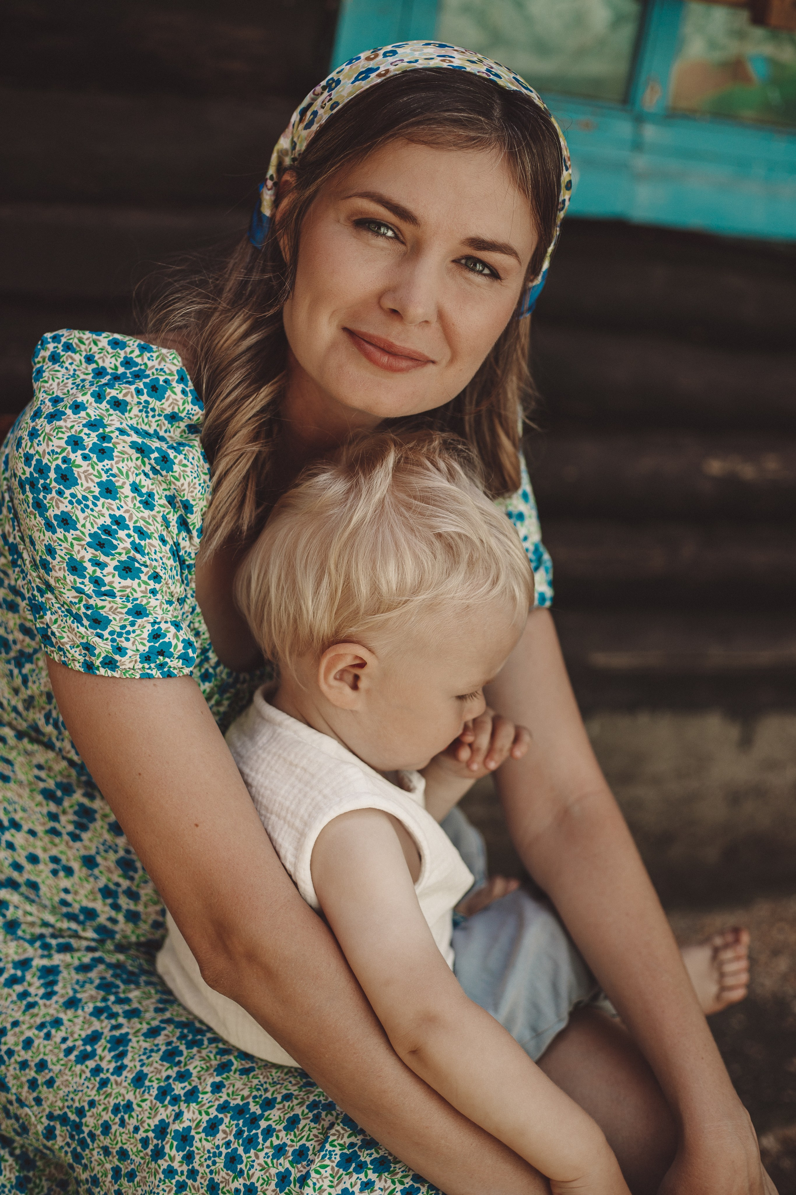 Семейная фотосессия - Люба и Платон: дачное детство. Семейный и женский фотограф Кемерово Мария Степ