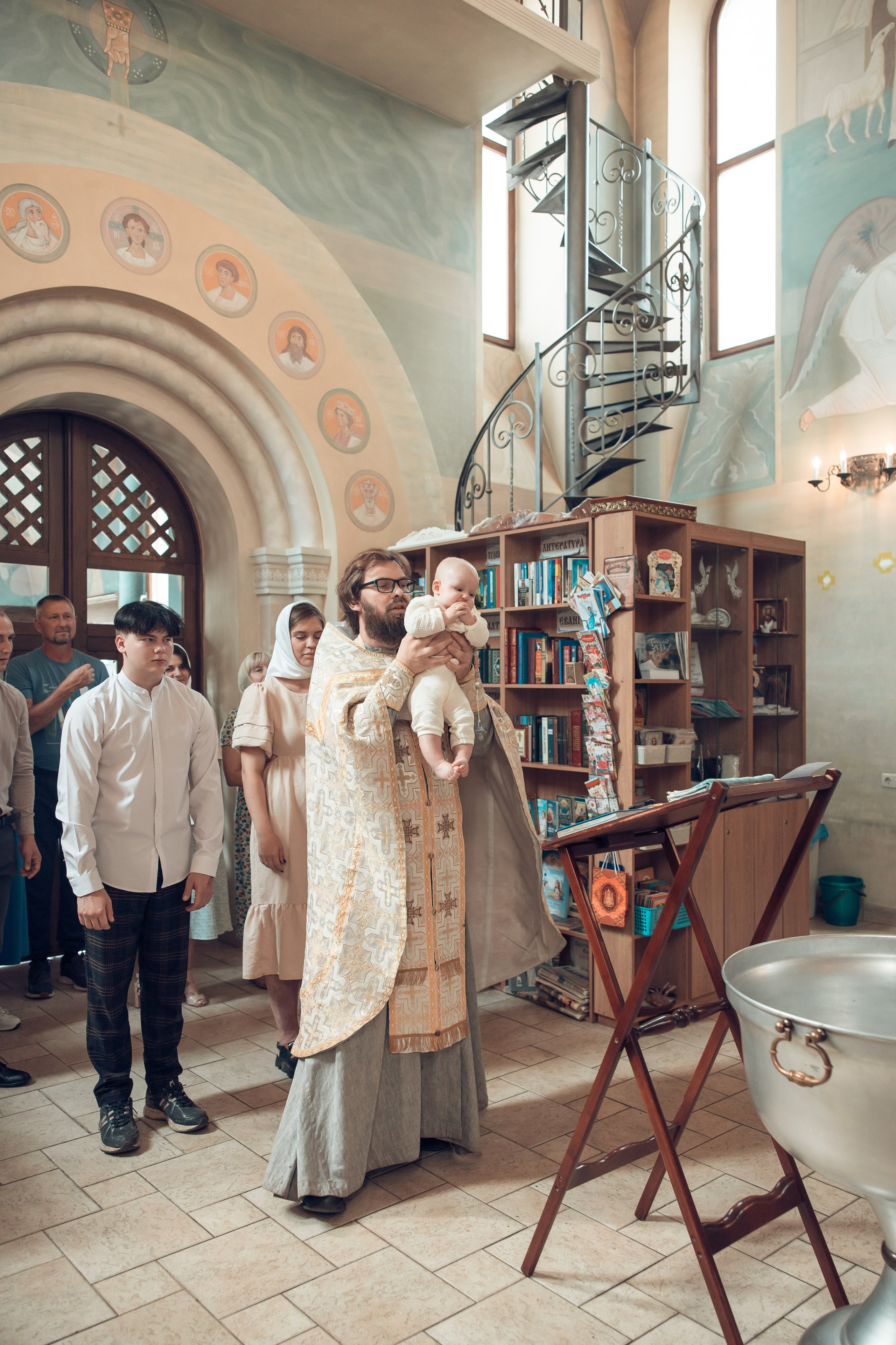 Таинство Крещения Василия. Храм в честь иконы «Всецарица». Семейный фотограф в Рязани и Рязанской области