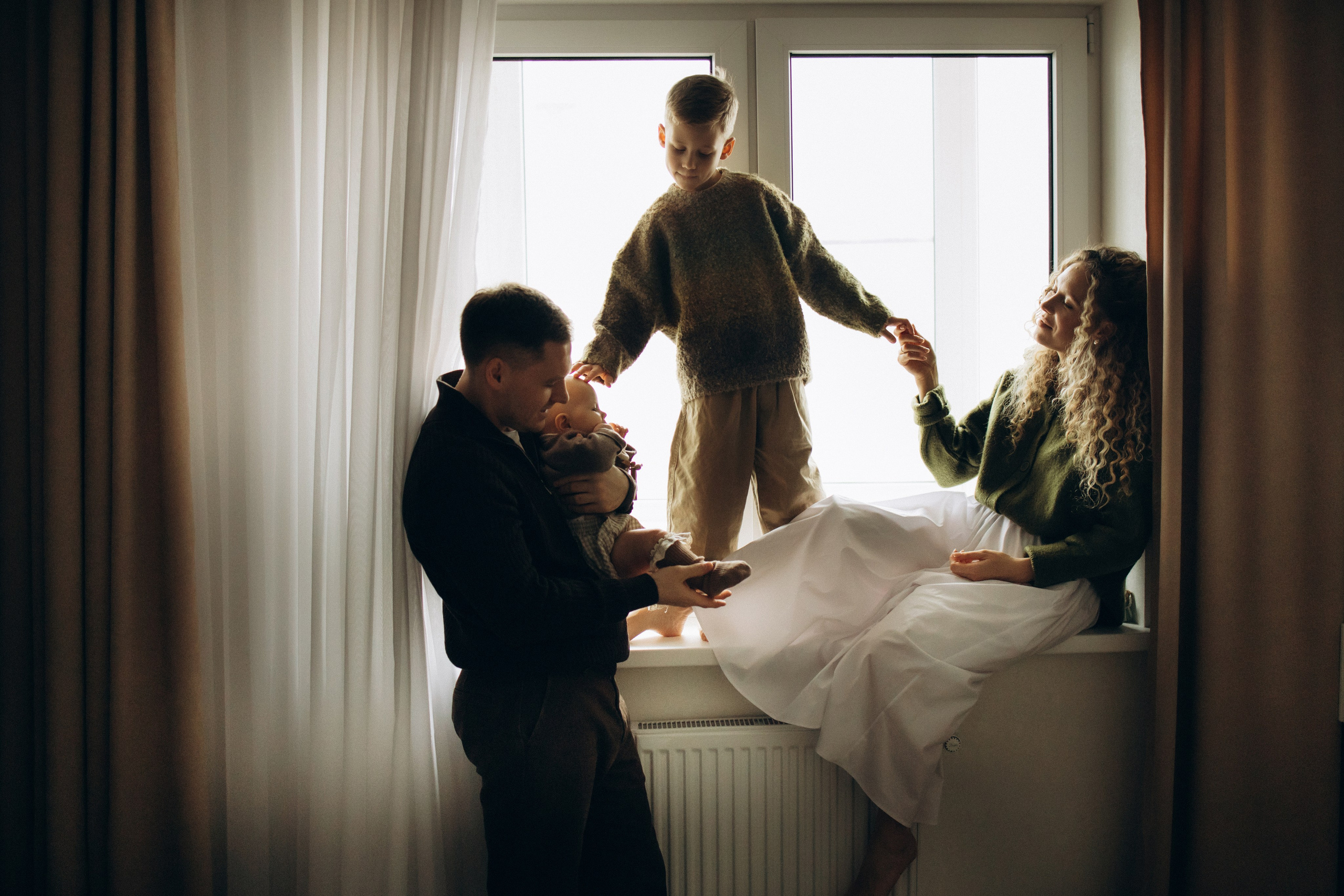 Домашняя съемка Света, Коля, Максим и Варя. Семейный фотограф в Ростове-на-Дону Мария Ожогина