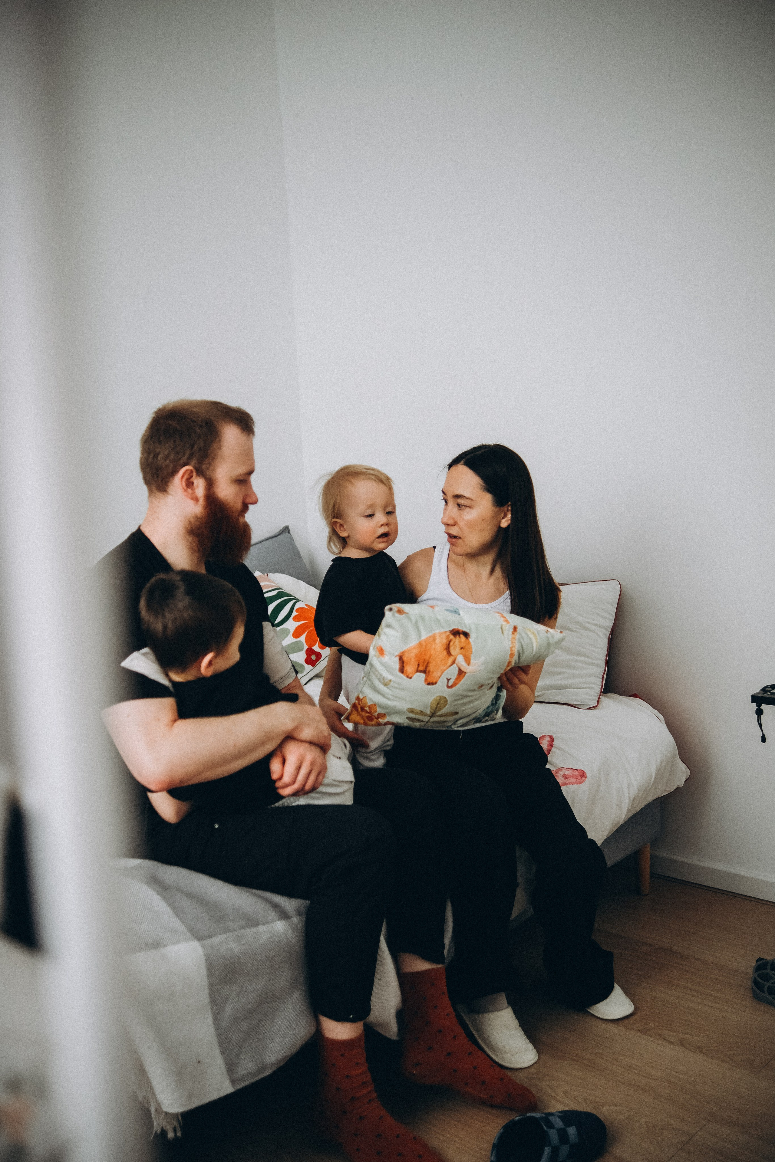 У Ирины дома. Семейный детский ньюборн фотограф в Москве Марта Петрова