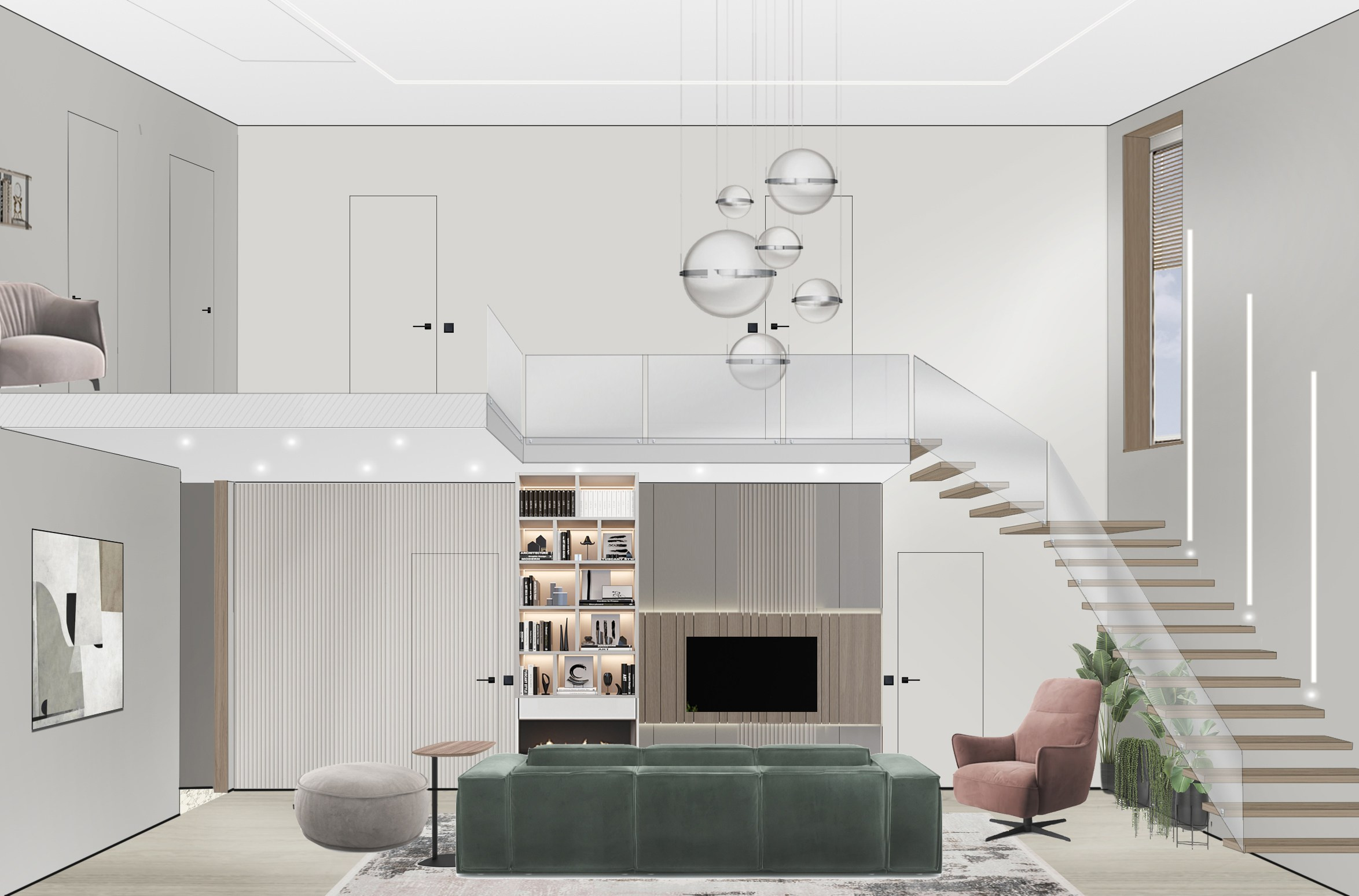 Гостиная, частный дом, г. Ессентуки