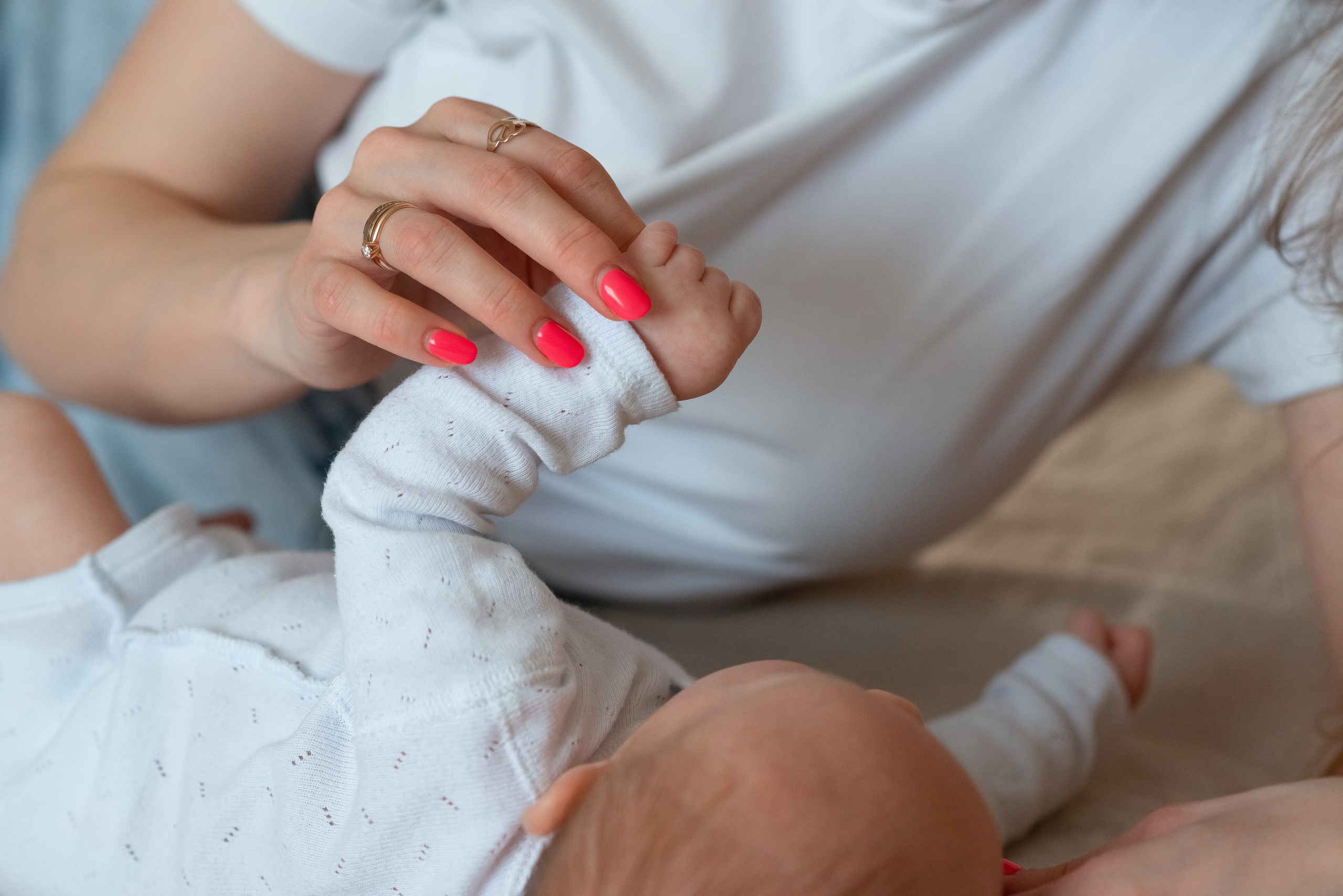 Маленькая Машенька. Семейный фотограф на выписку из роддома и крещение Минск Настя Гришук