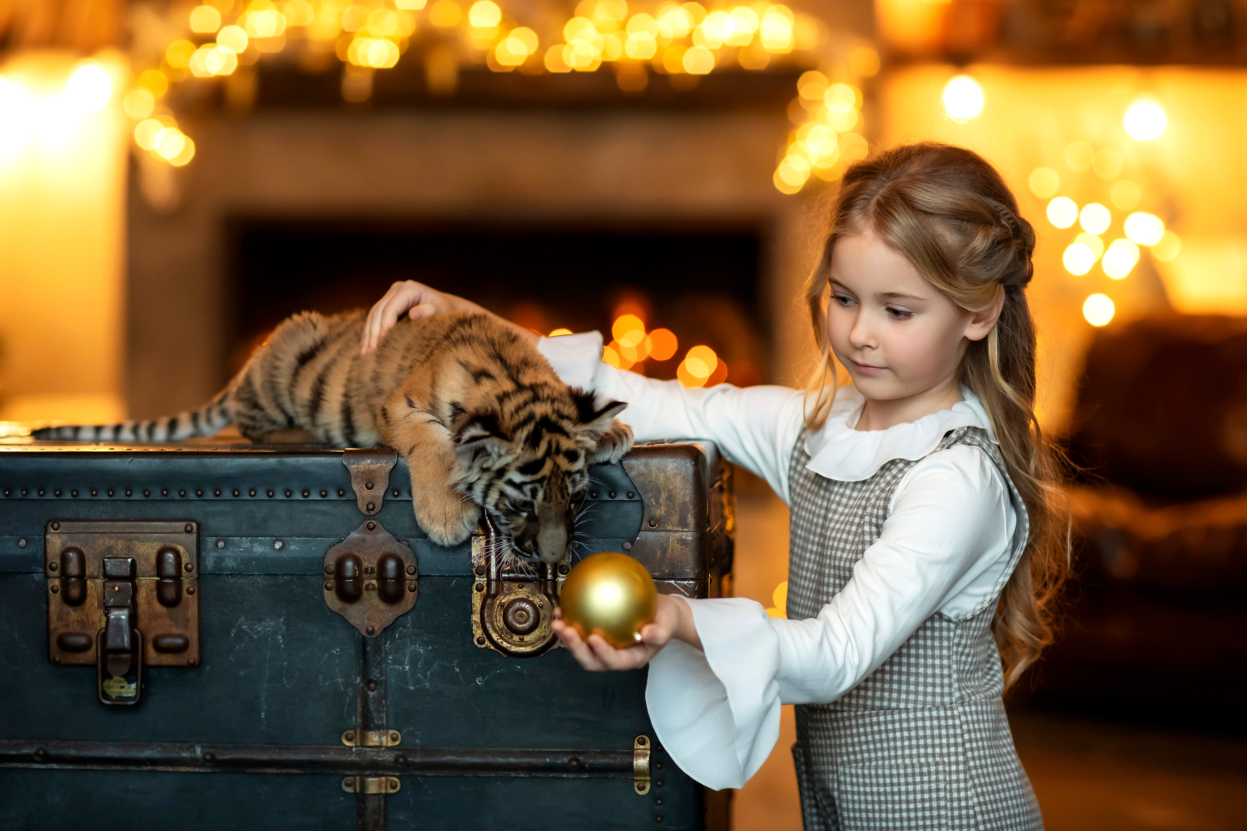 Алиса и тигренок. Семейный и детский фотограф в Москве и по всей России Храпова Юлия