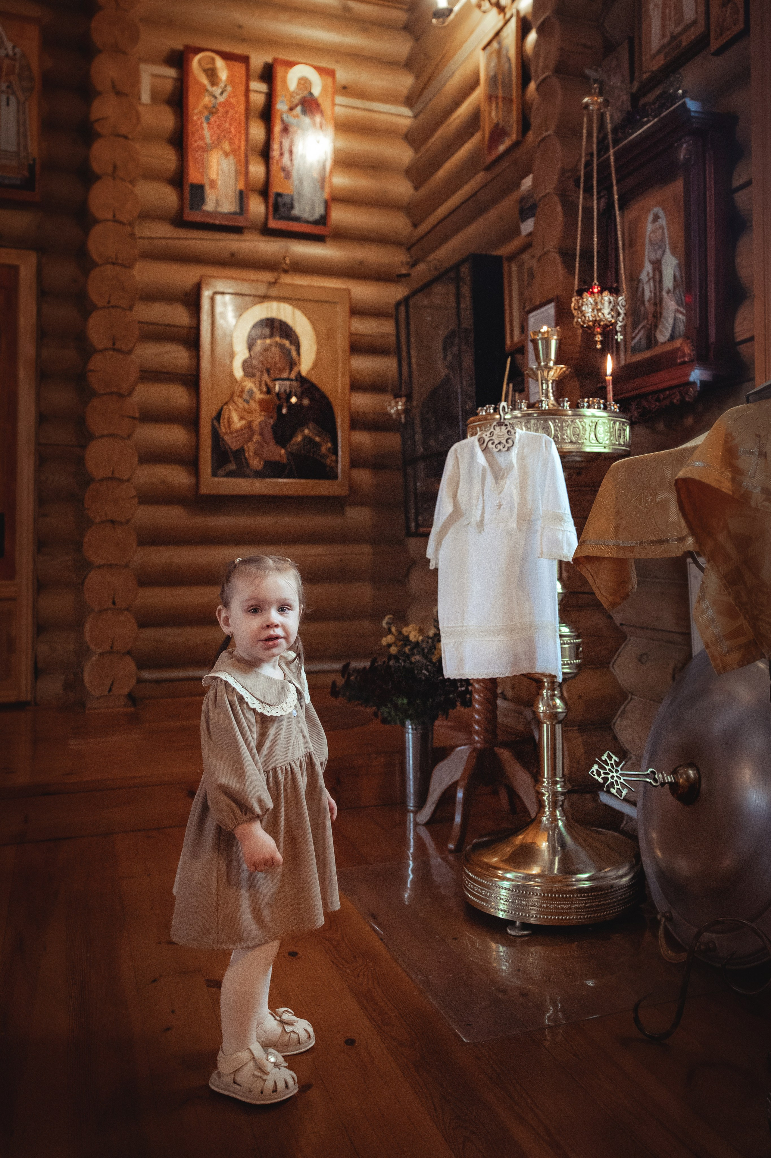 Таинство Крещения Мии. Храм Патриарха Тихона, х.Коржевский. Фотограф на Крещение и Венчание Краснодарский край — Гранкина Юлия