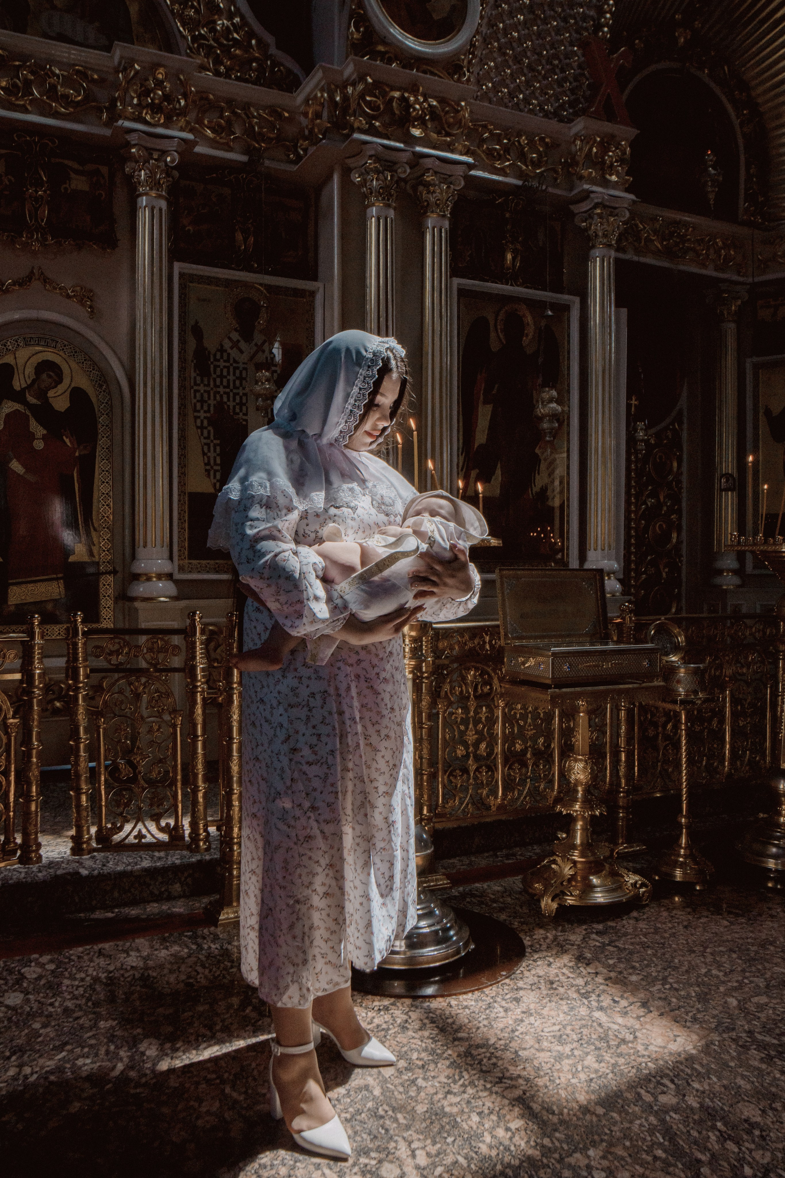 Крещение в Свято-Георгиевском монастыре. Семейный фотограф и видеограф Алёна Ким