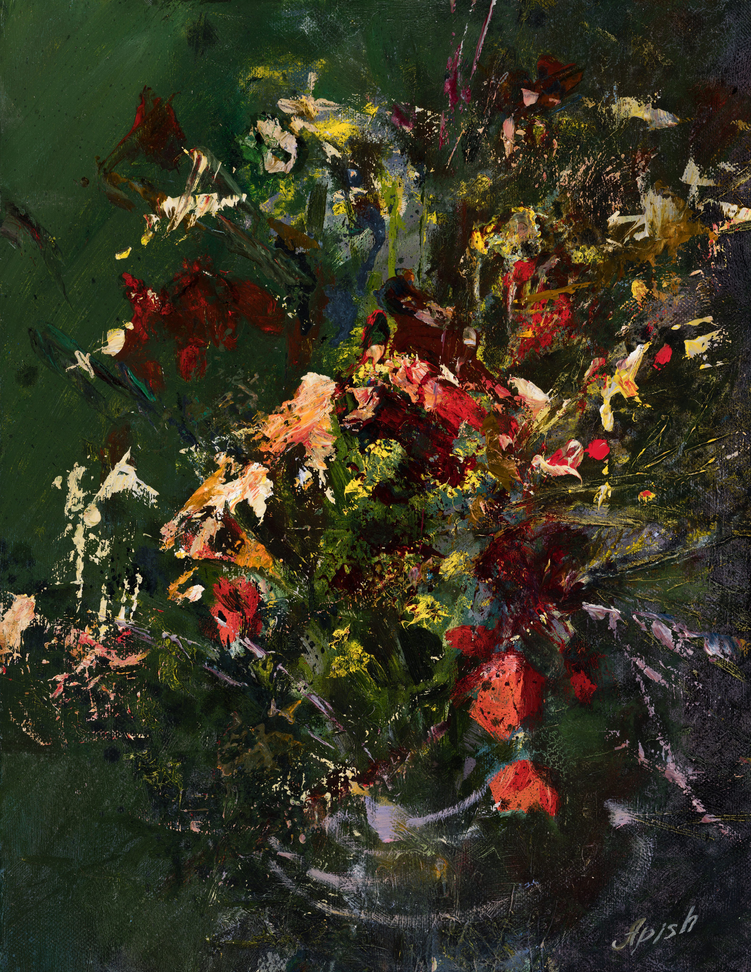 «Полевые» - художник Алексей Апиш (холст, масло, 35x27 см, 2019-2026)