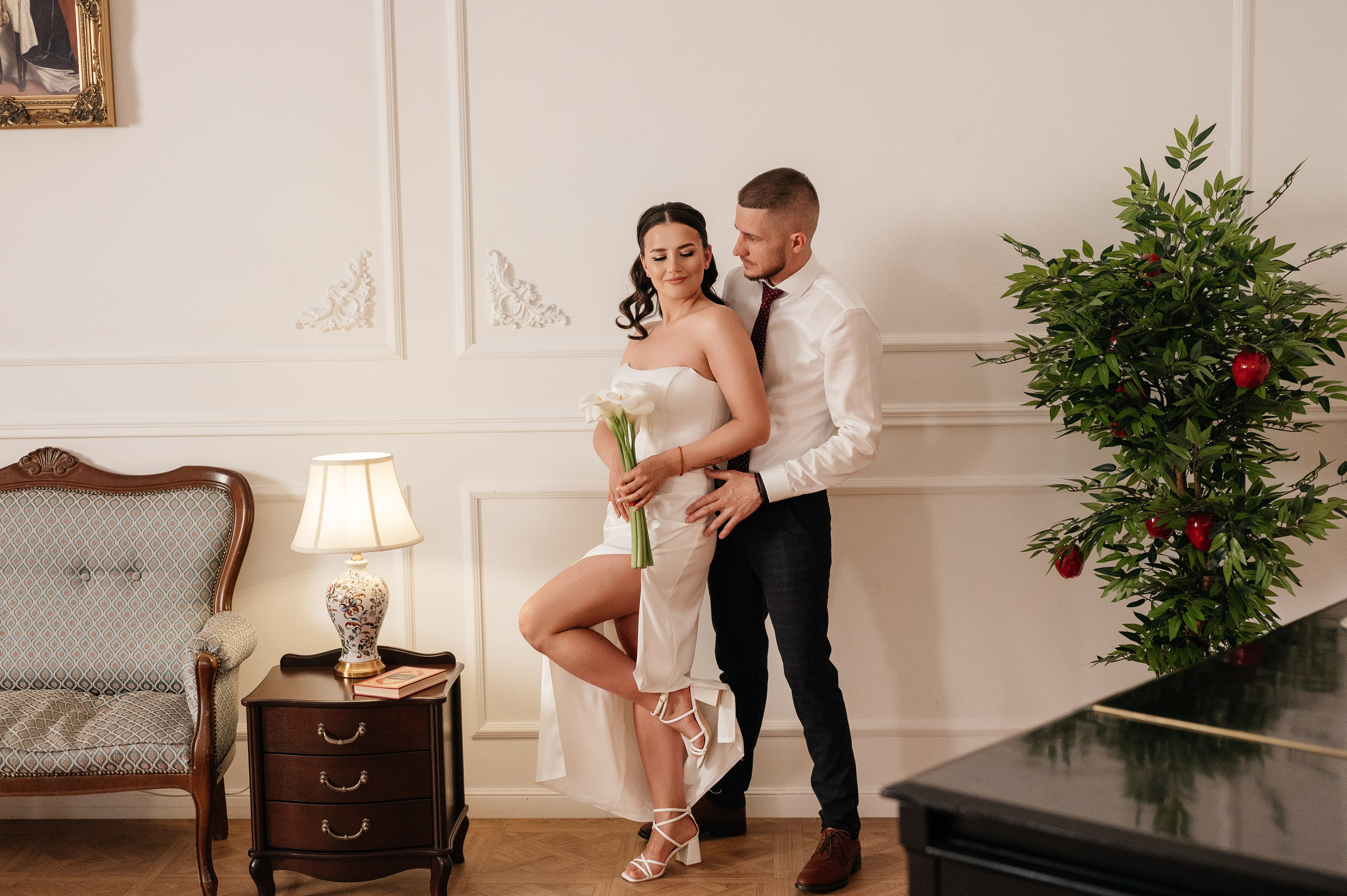 Свадебная фотосессия в студии. Свадебный и семейный фотограф в Краснодаре Алина Мельник