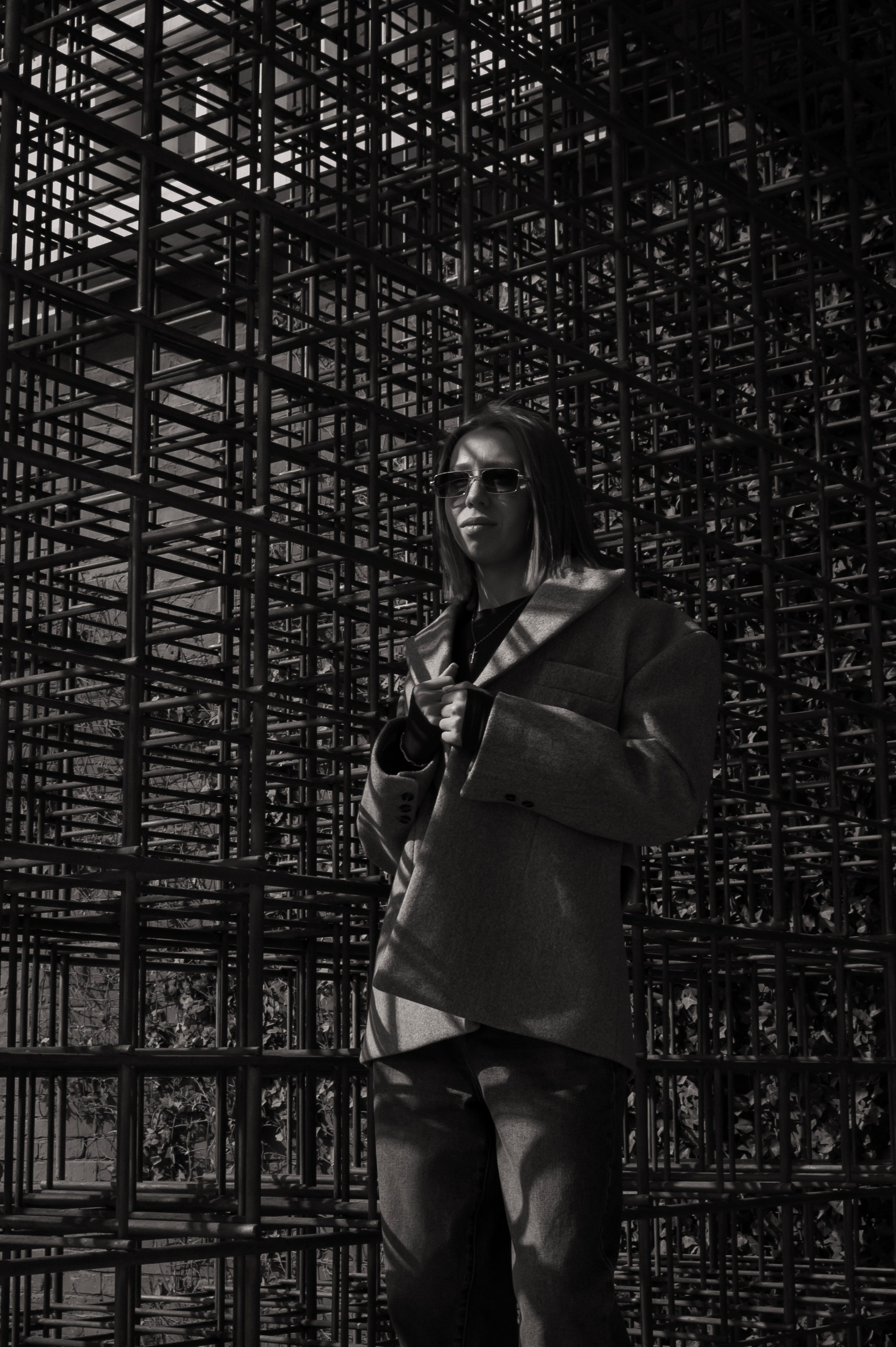 Портретная съемка, черно-белая фотография